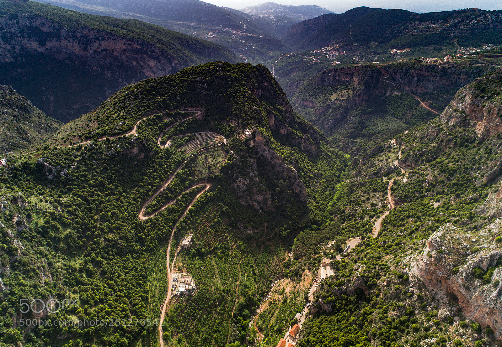 DJI FC6310 sample photo. Qadisha valley photography