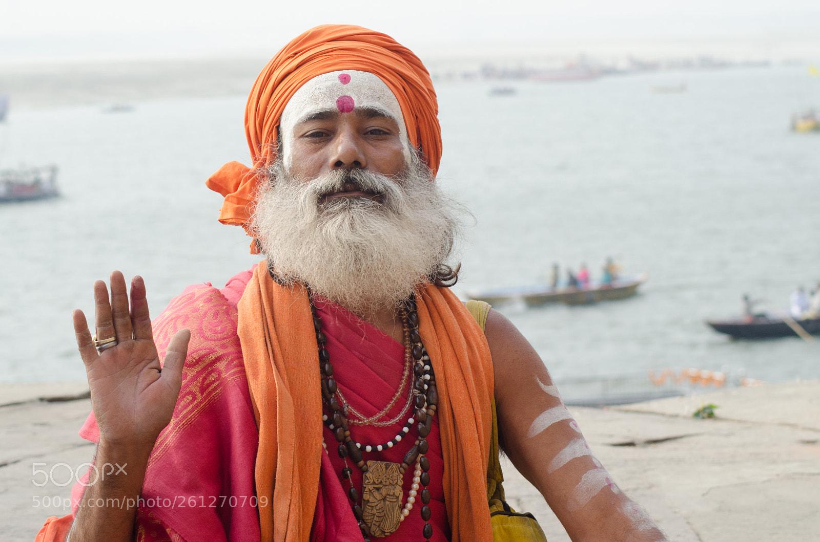 Nikon D5100 sample photo. Varanasi sadhu blessings to photography