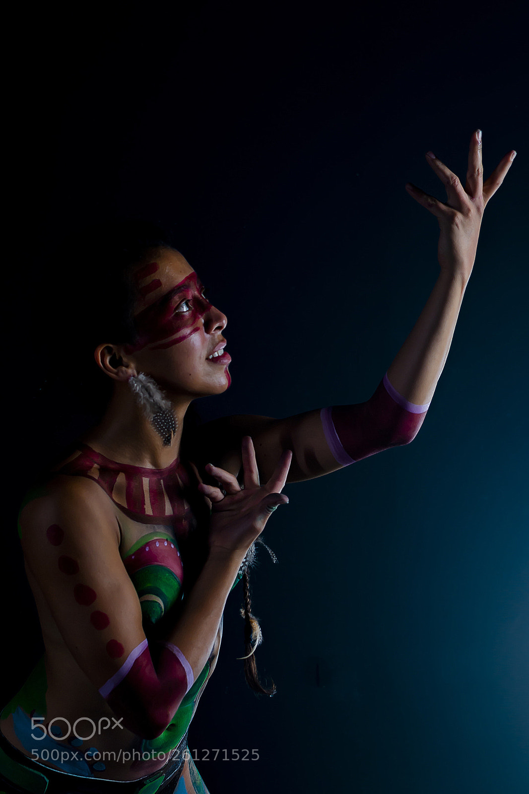 Nikon D800 sample photo. Body paint photography