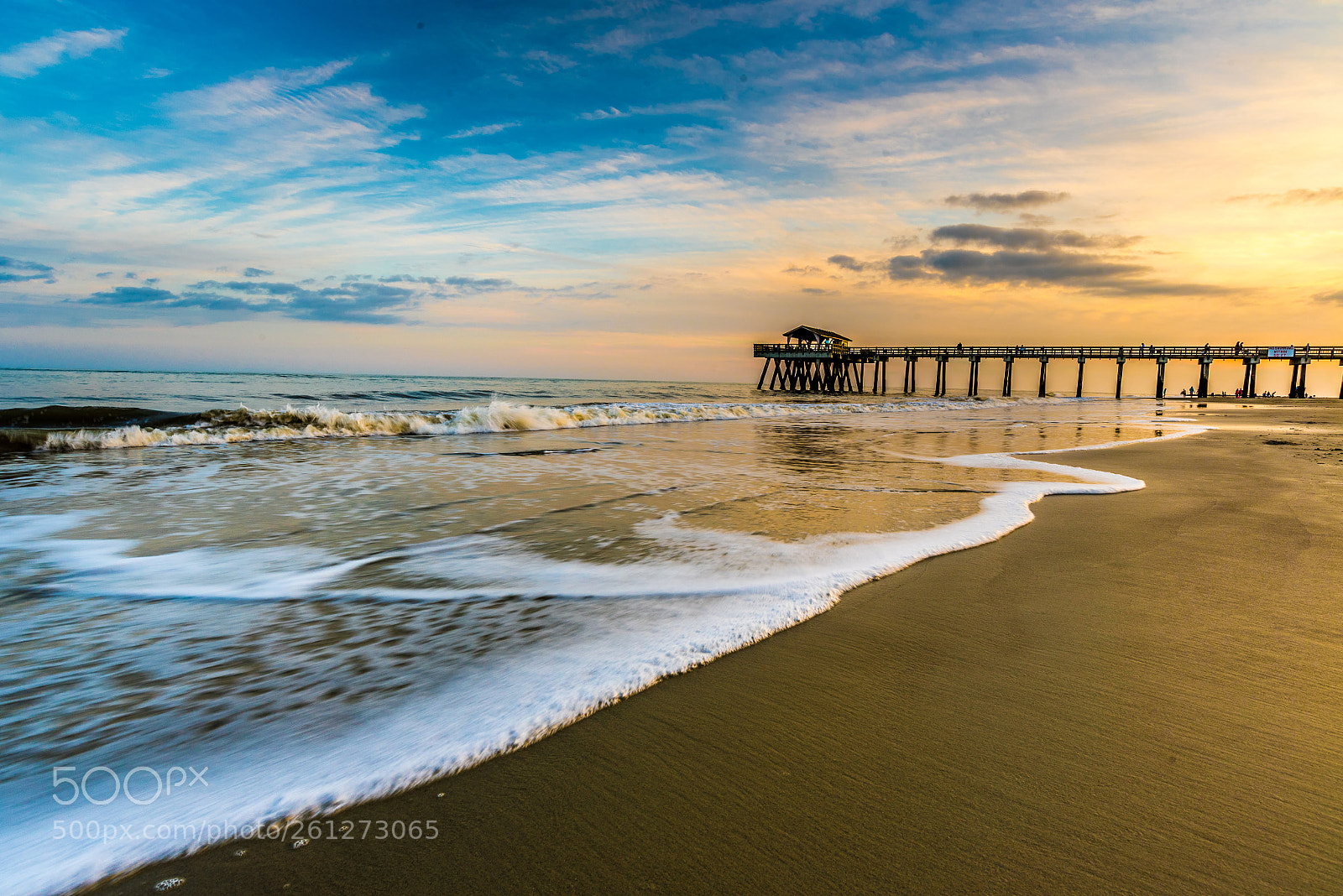 Nikon D750 sample photo. Tybee island sunset photography
