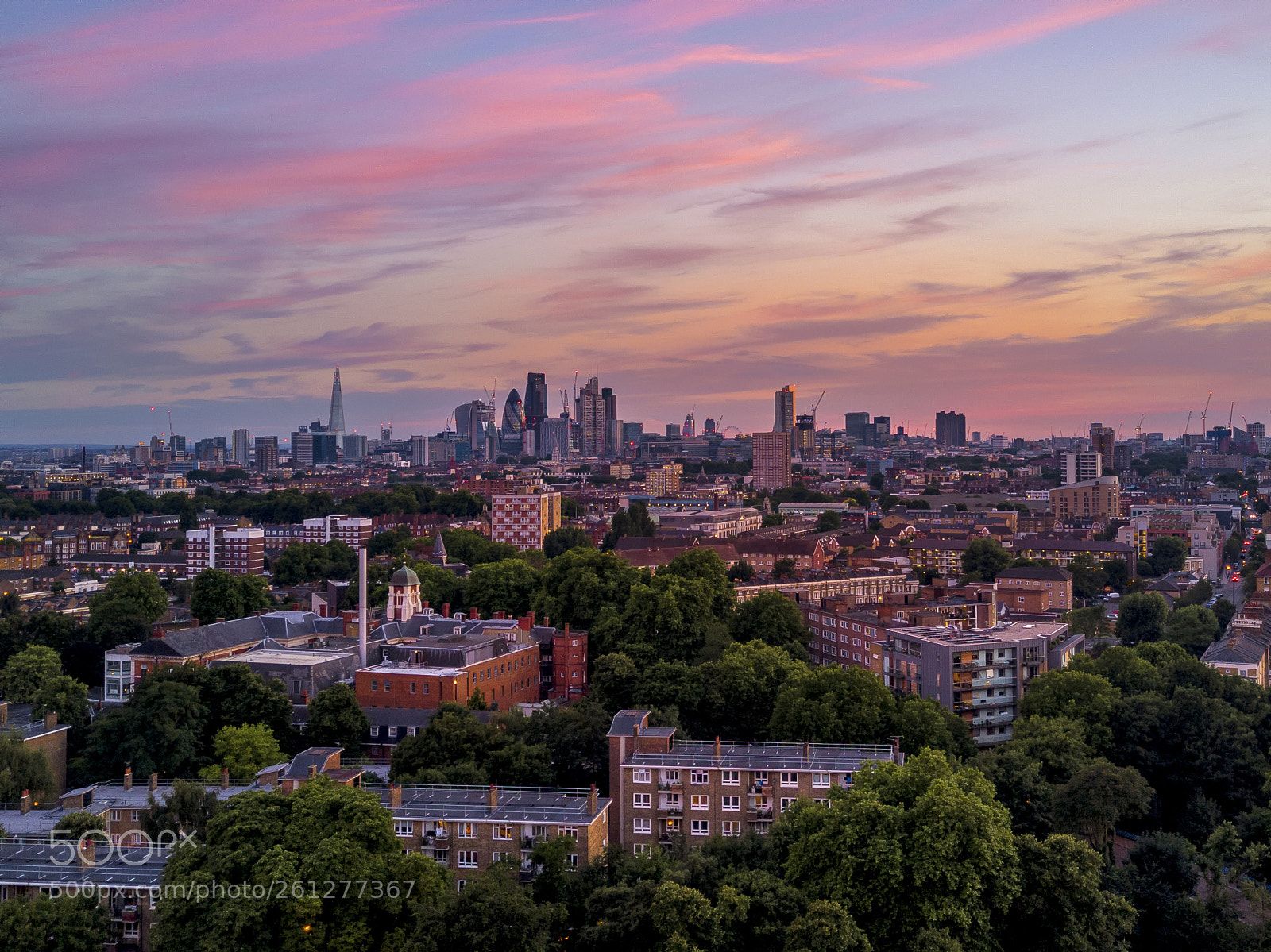 DJI FC220 sample photo. Pink city photography