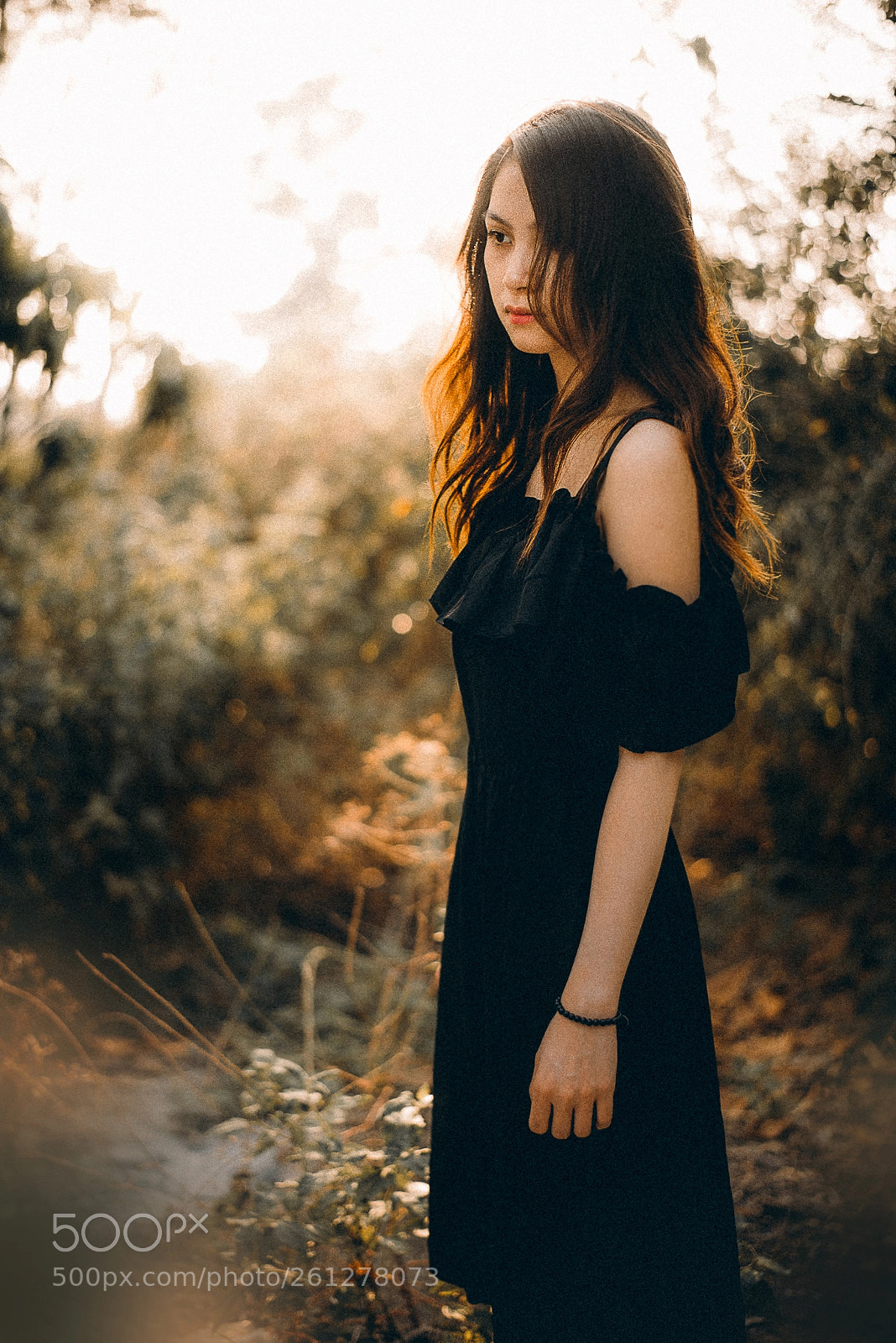 Nikon D610 sample photo. Girl in black photography
