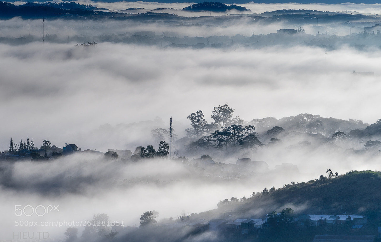 Sony a7 II sample photo. City inside the clouds photography