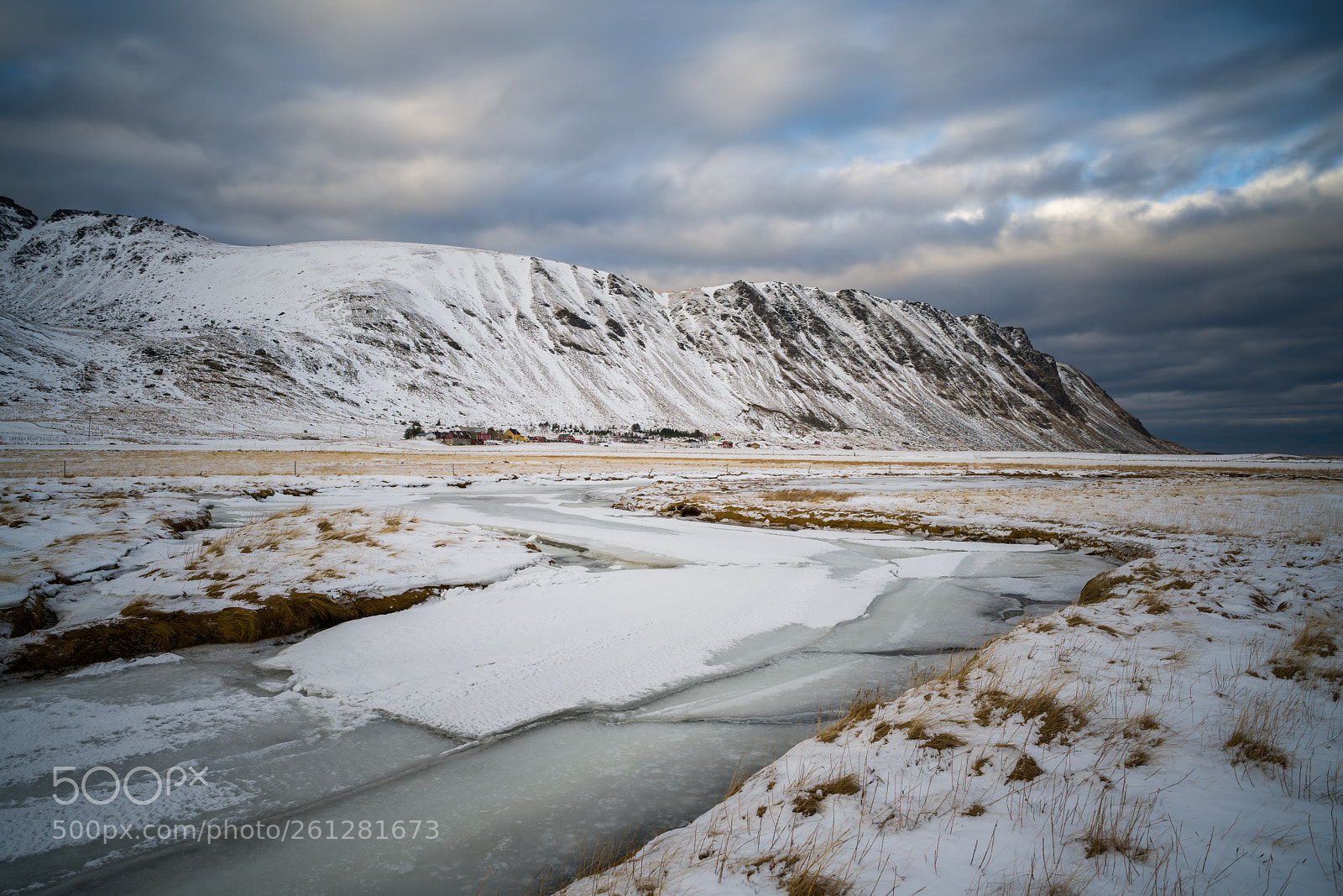 Sony a7R III sample photo. Frozen river photography