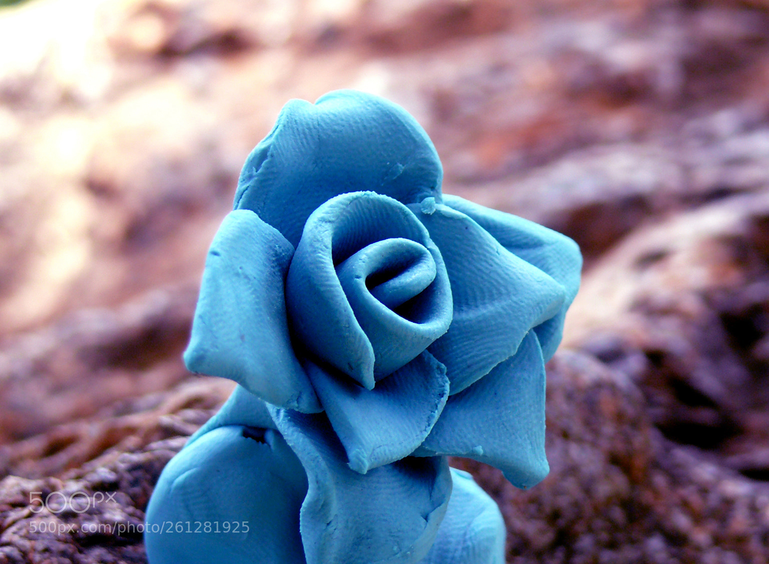 Panasonic DMC-FZ50 sample photo. Blue clay flower photography