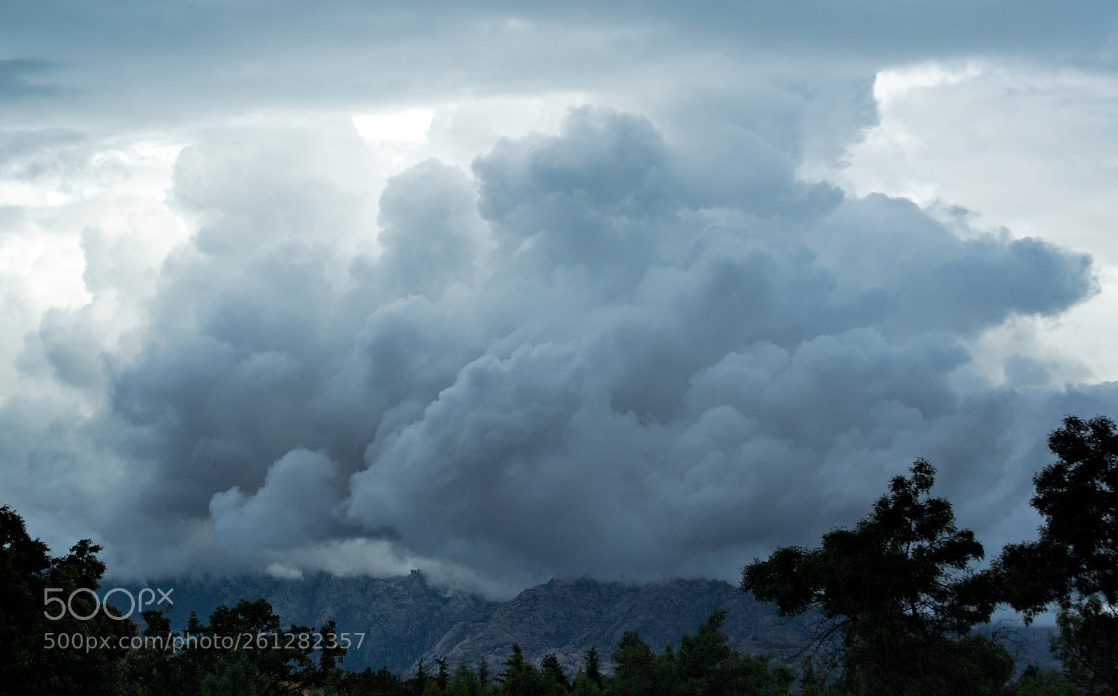 Pentax K10D sample photo. Storm at the mountain... photography