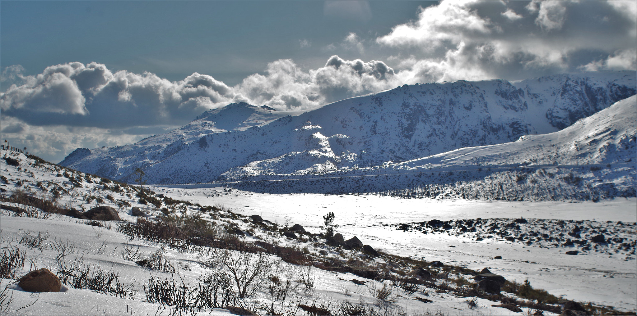 A Series Lens sample photo. A long winter photography