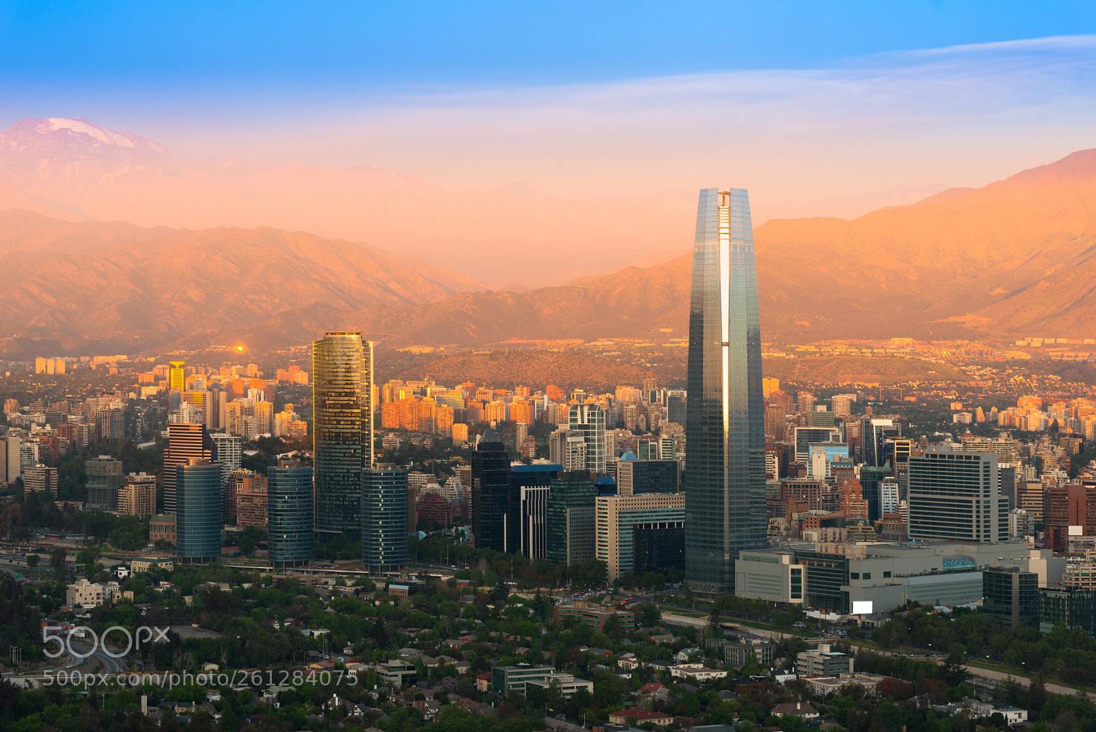 Nikon D800 sample photo. Panoramic view of santiago photography