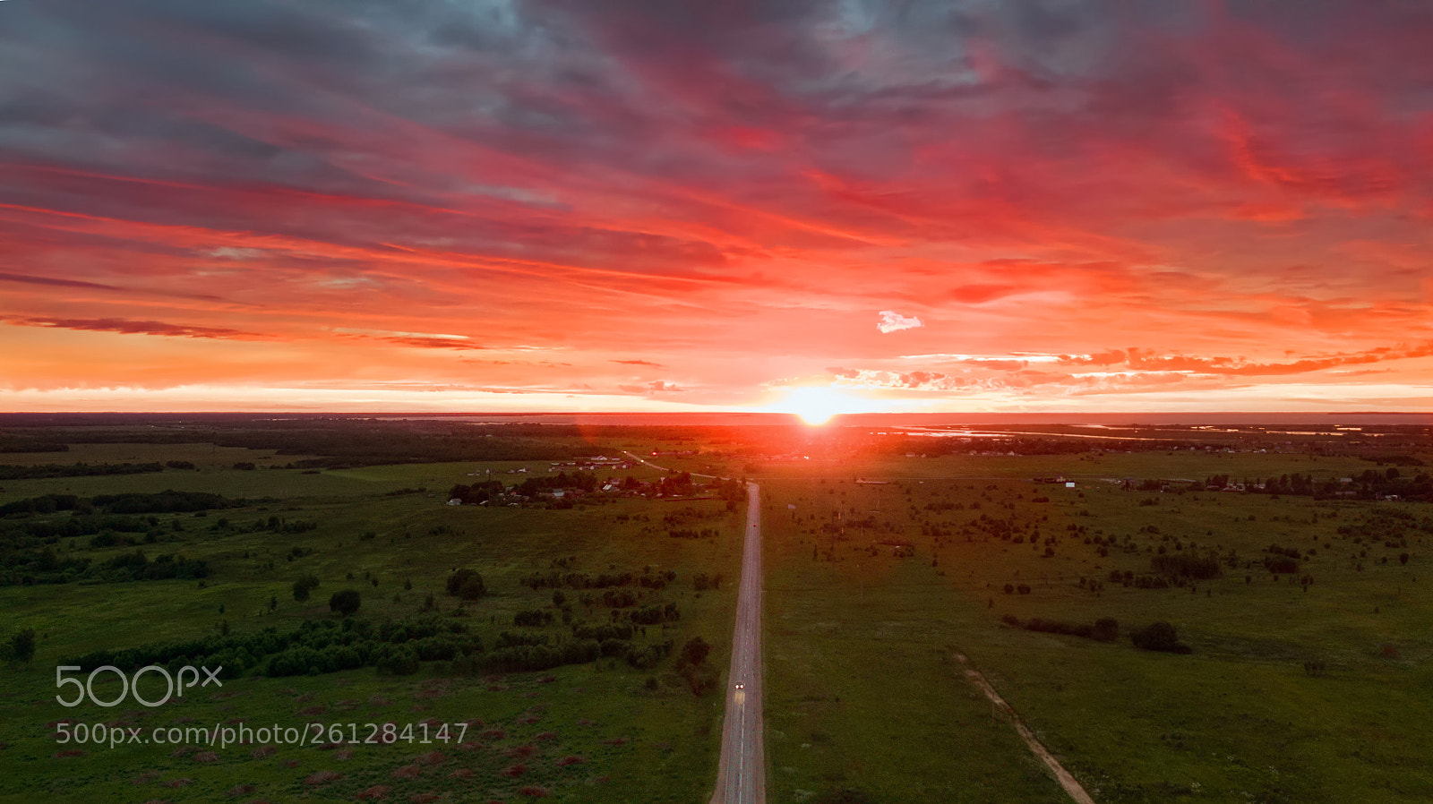 DJI FC220 sample photo. Summer sunset photography