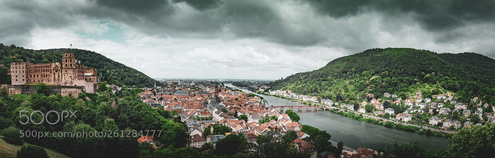 Canon EOS 6D Mark II sample photo. Panorama of heidelberg photography