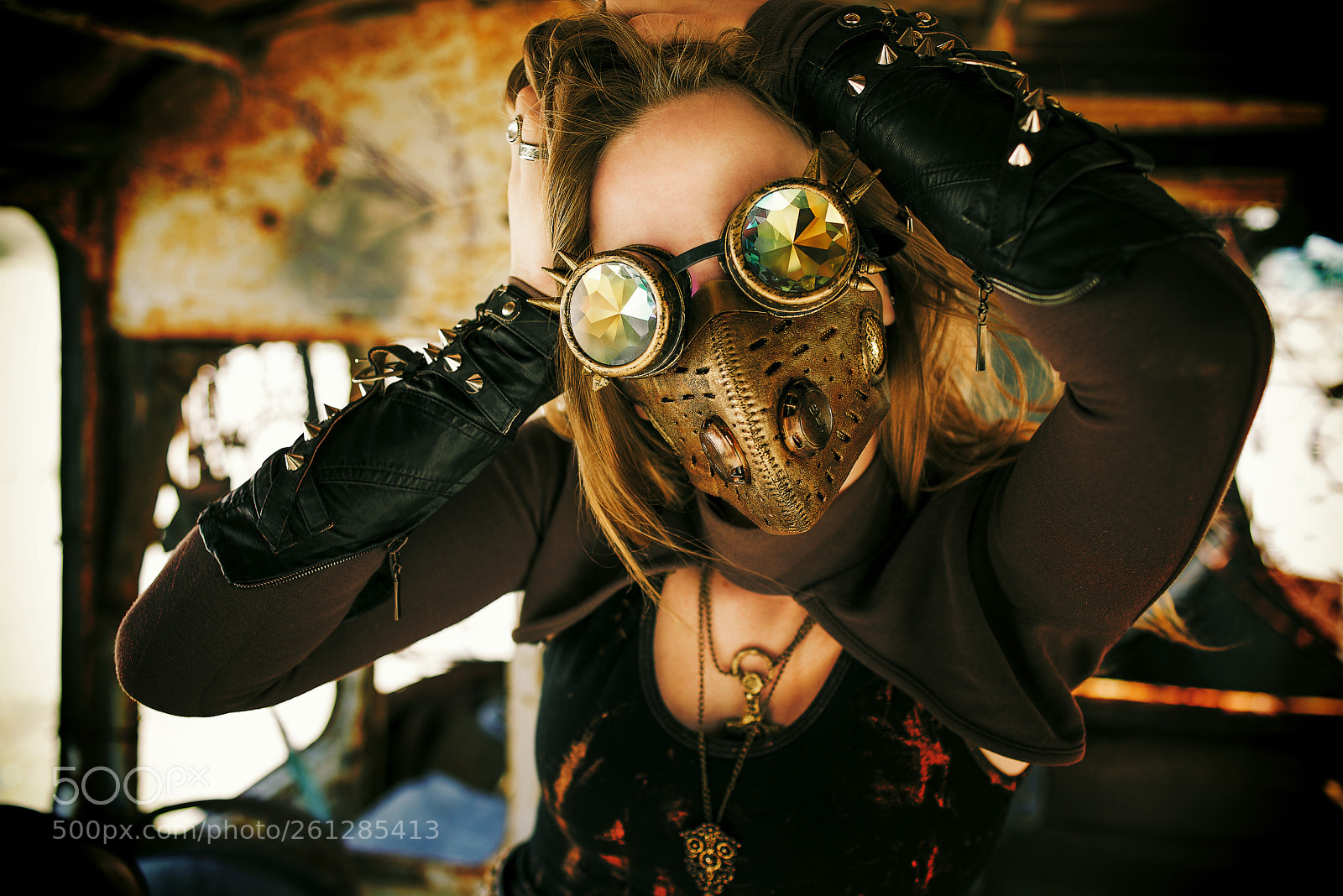 Nikon D610 sample photo. Steampunk girl photography