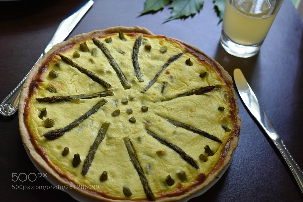 Nikon D7200 sample photo. Tarta cu sparanghel photography