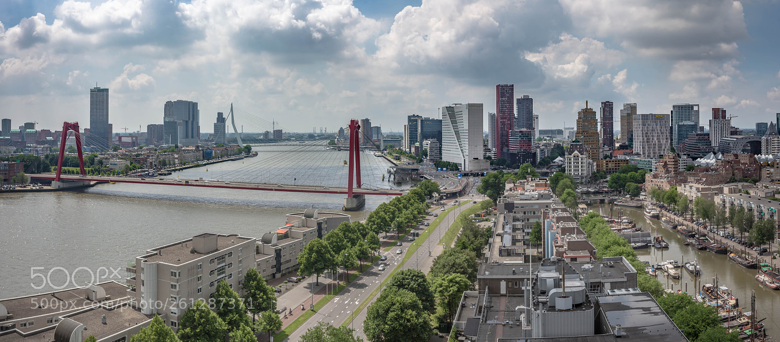 Canon EOS 6D sample photo. Rotterdam panorama photography