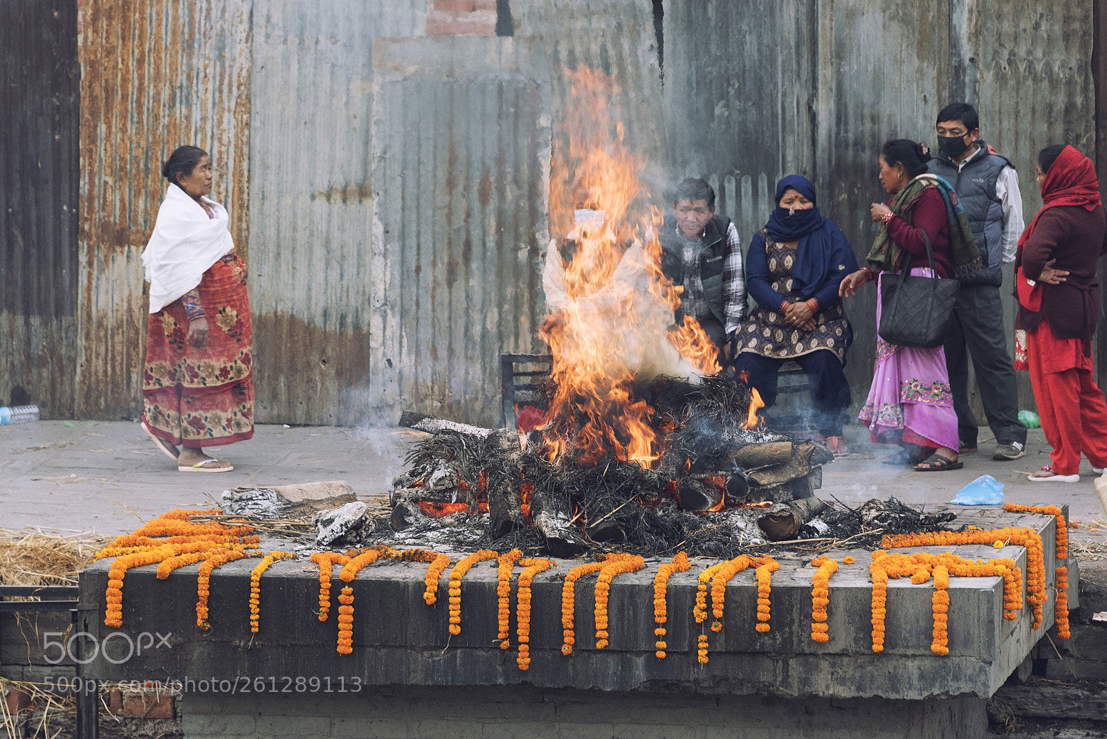 Nikon D750 sample photo. Hindu funeral photography