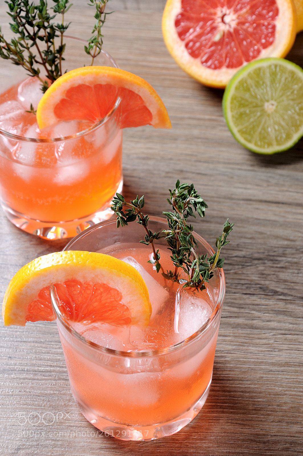 Nikon D90 sample photo. This grapefruit and thyme photography