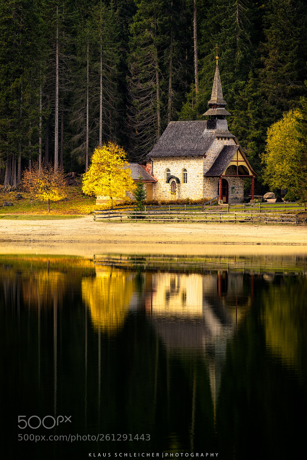Nikon D750 sample photo. Autumn chapel photography