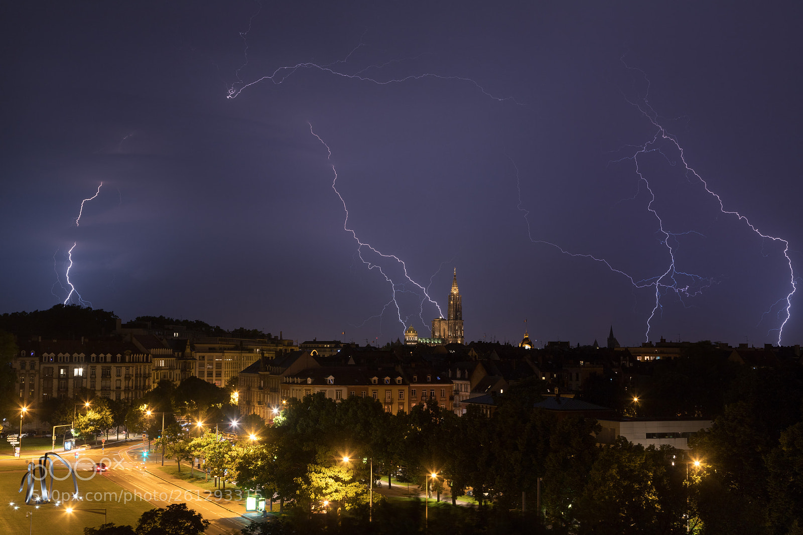 Canon EOS 6D Mark II sample photo. Orage sur strasbourg photography