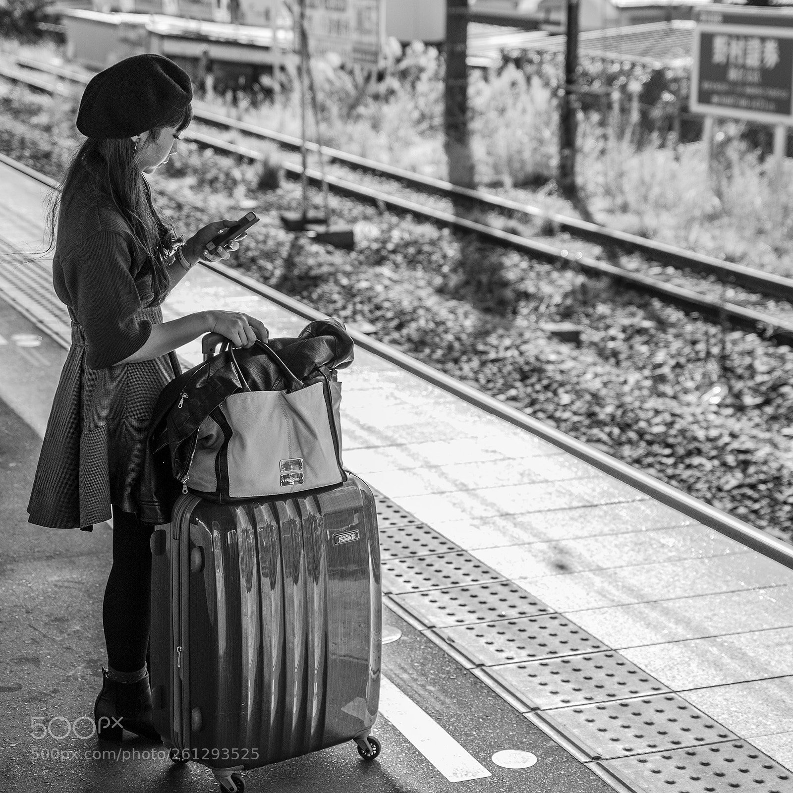 Canon EOS 6D sample photo. Waiting for train photography