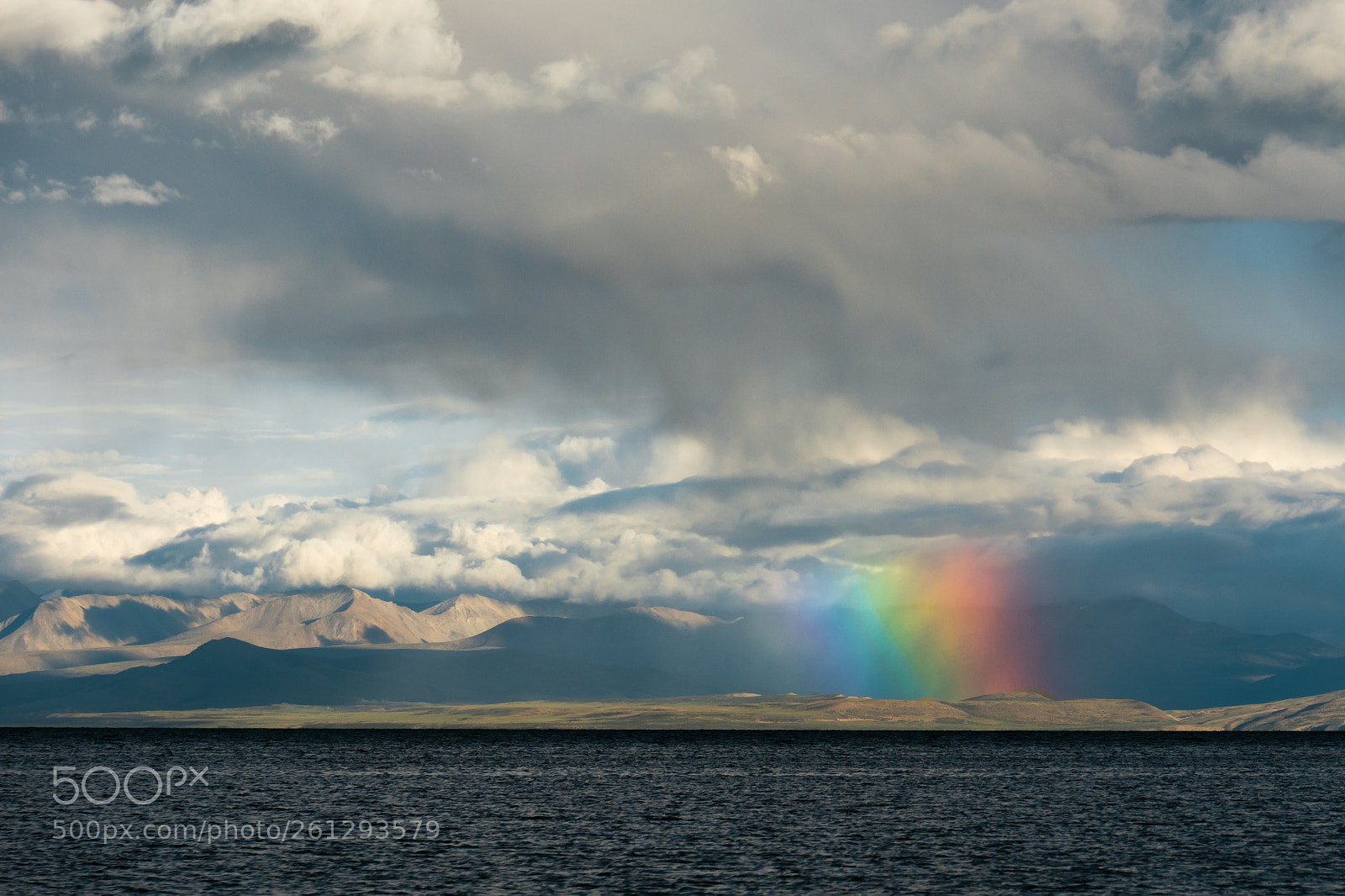 Panasonic Lumix DMC-GH4 sample photo. Rainbow above mountain lake photography