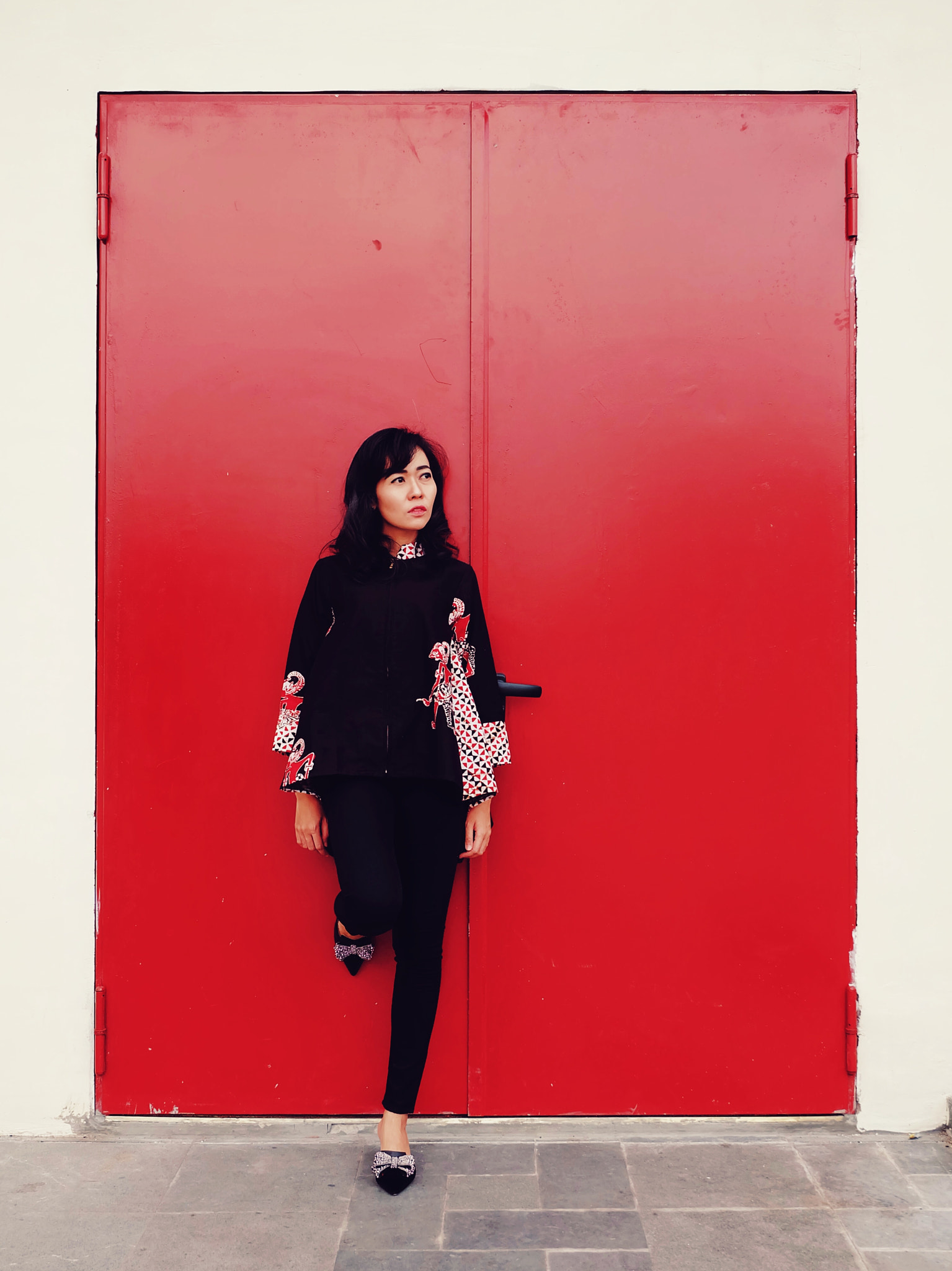 Fujifilm X-A1 sample photo. Red door photography