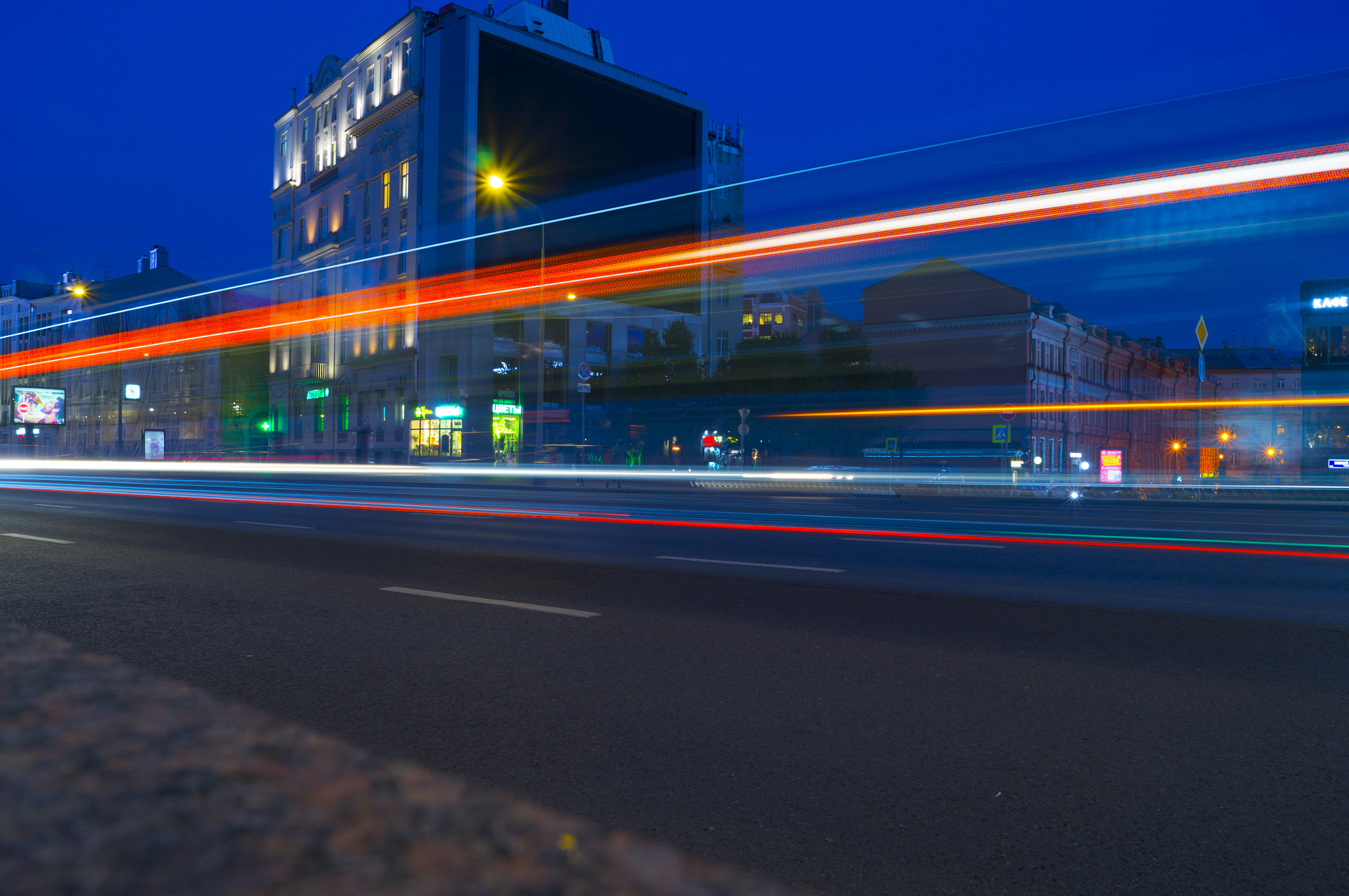 Sony SLT-A37 sample photo. Bus on long exposure photography