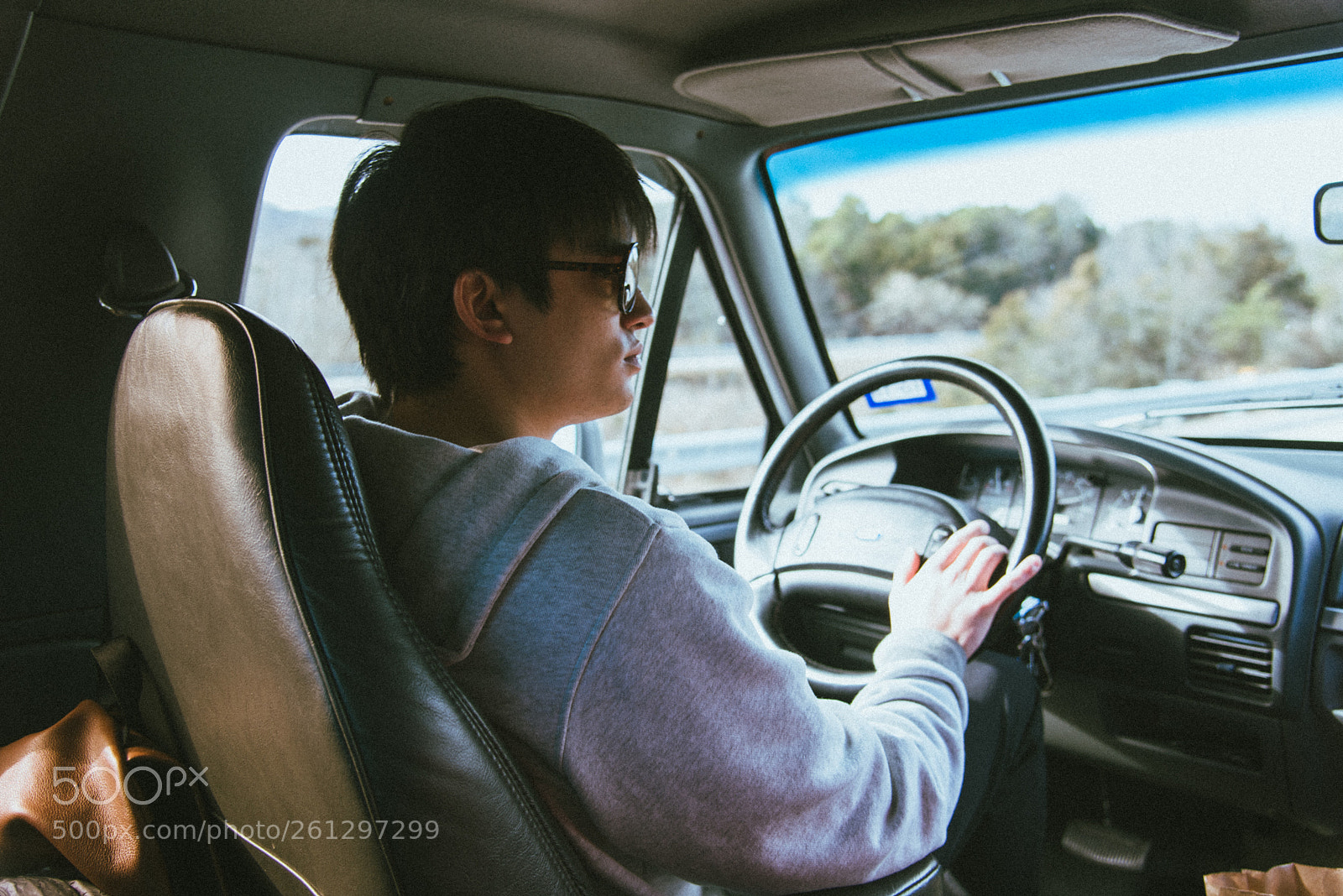 Nikon D750 sample photo. Man behind the wheel photography