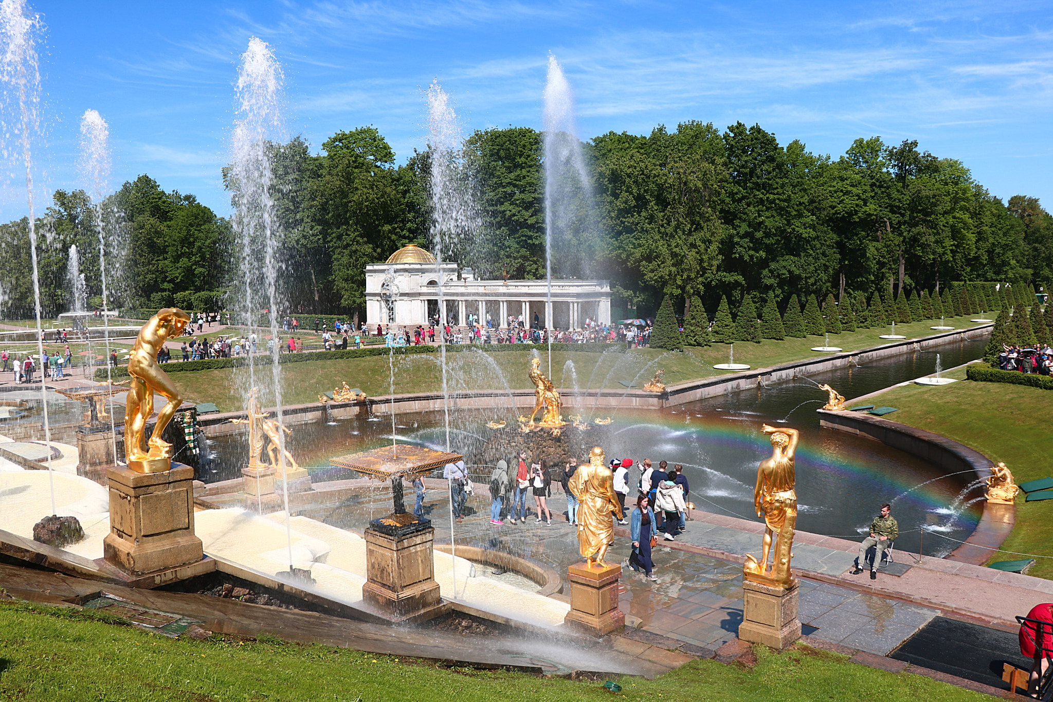 Canon EOS 750D (EOS Rebel T6i / EOS Kiss X8i) sample photo. Радуга Петергофа photography