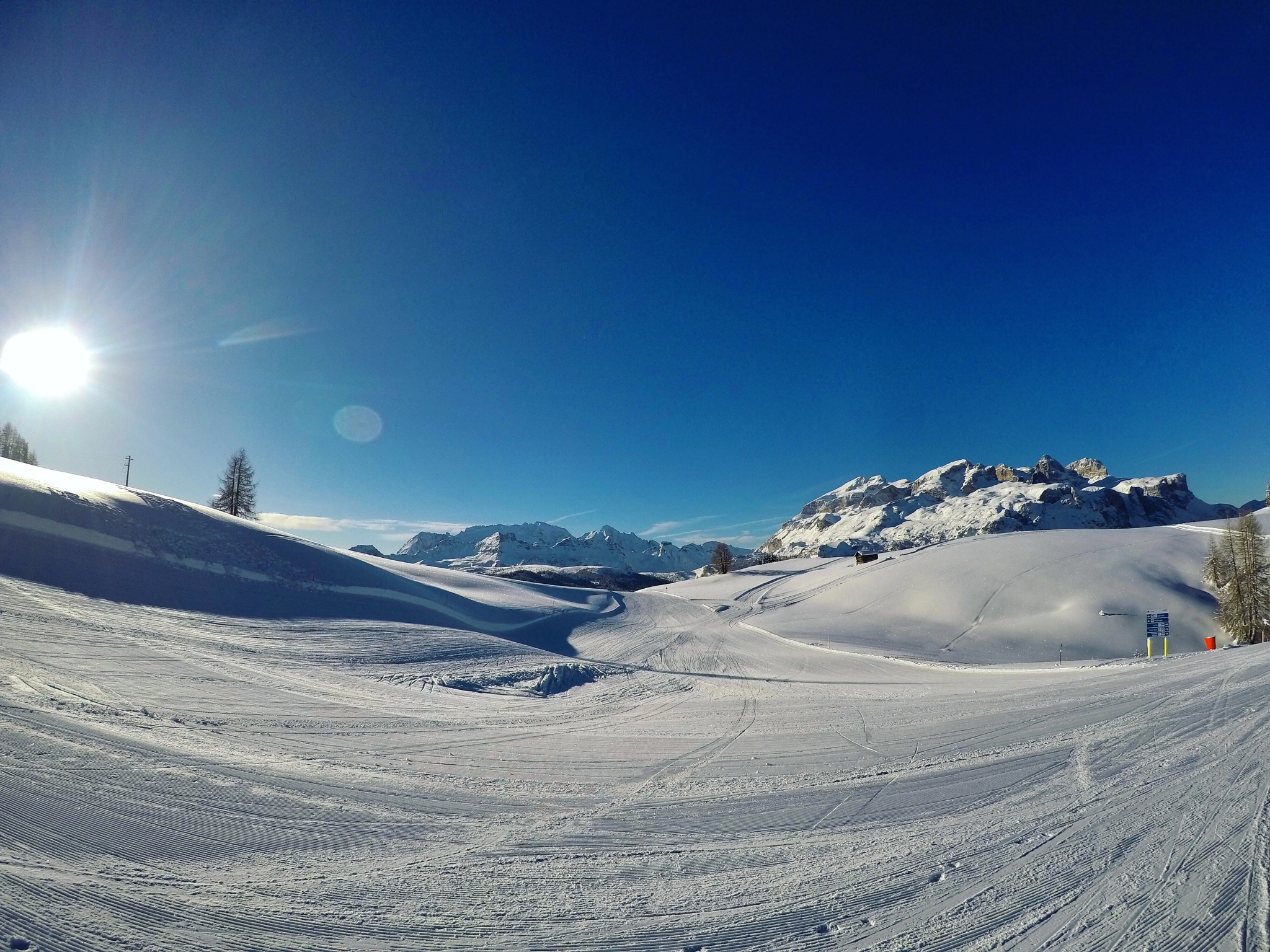GoPro Hero5 Black sample photo. Mountains in dolomites during winter photography