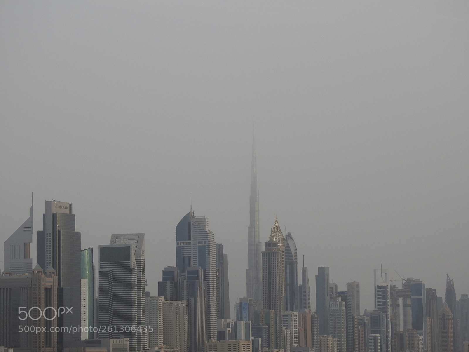Nikon Coolpix P900 sample photo. Hazy dubai skyline photography