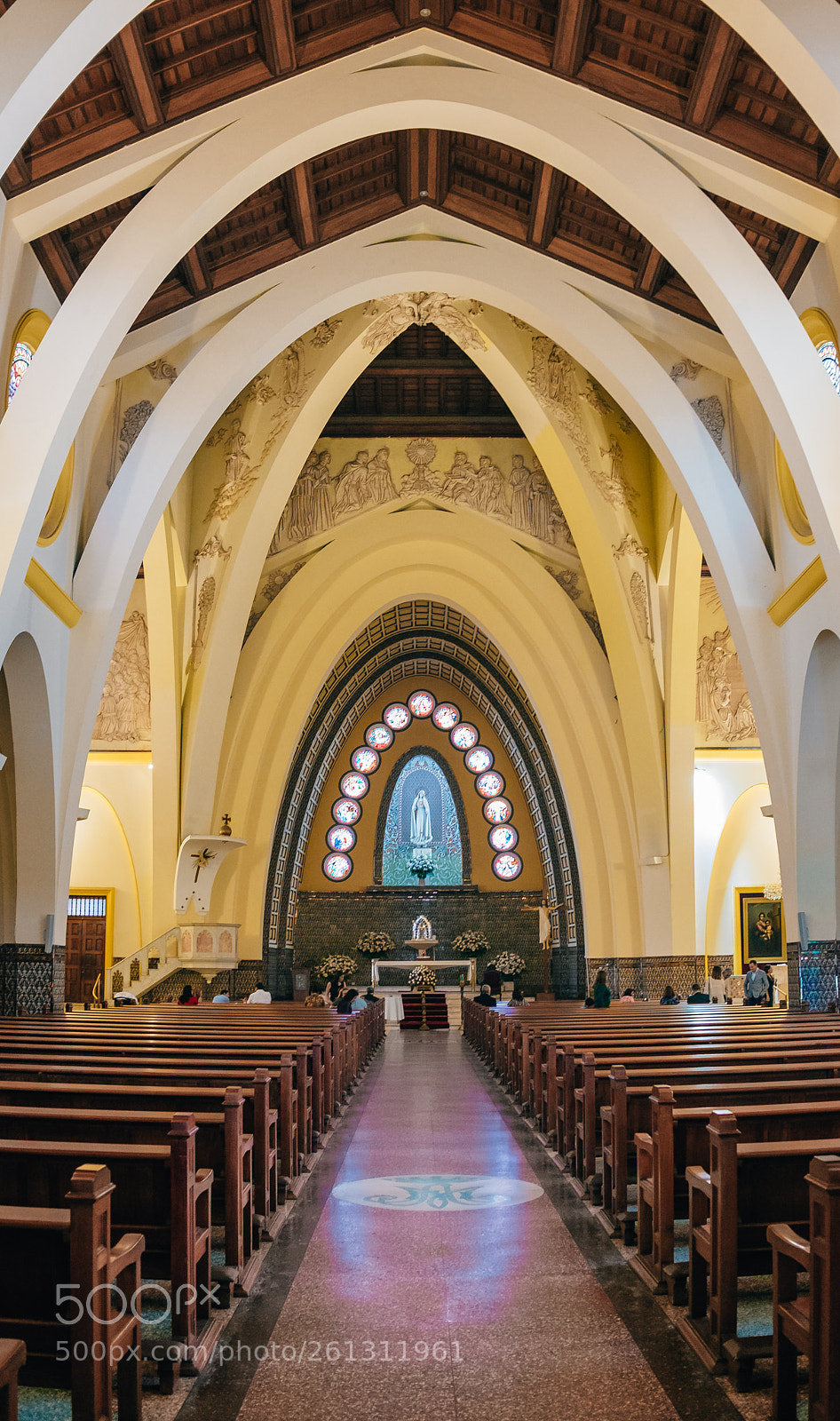 Fujifilm X100T sample photo. Inside of a church photography