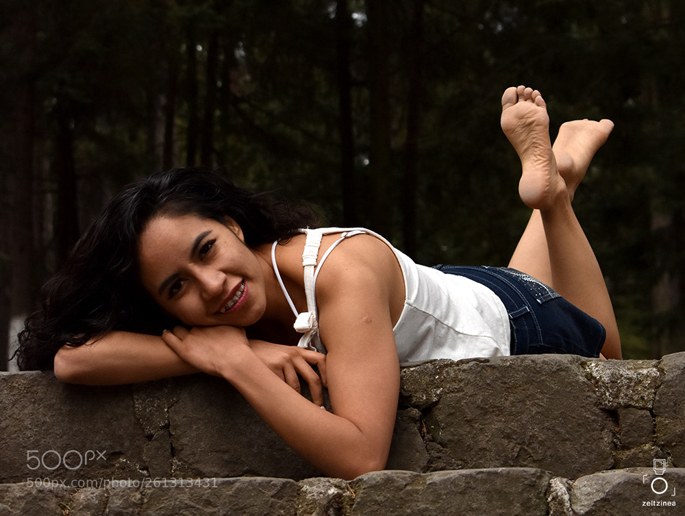 Nikon D3400 sample photo. Modelo zeltzin photography