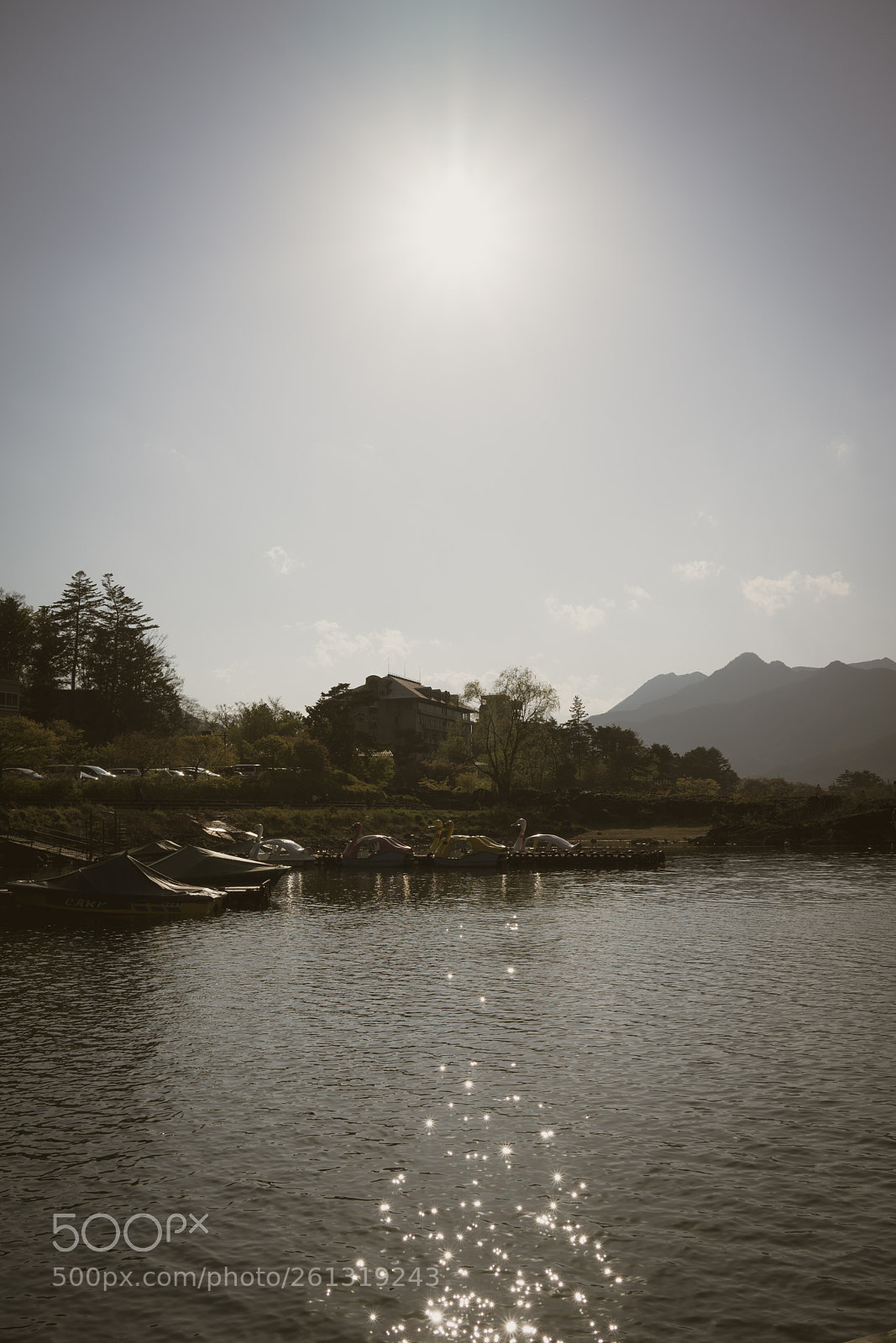 Sony a7 sample photo. Sun on lake kawaguchi photography