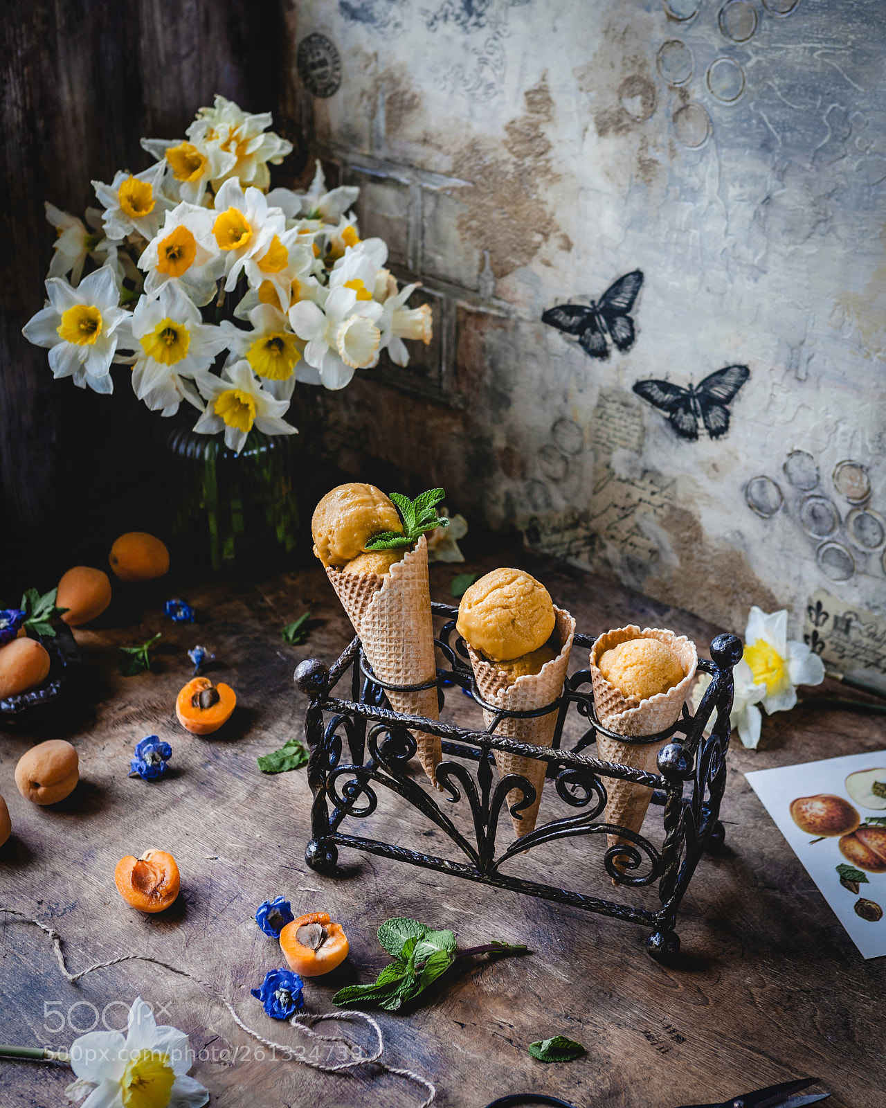 Canon EOS 5D Mark II sample photo. Apricot sorbet photography