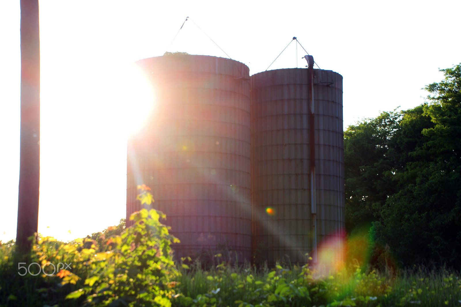 Canon EOS 60D sample photo. Silo sunset photography