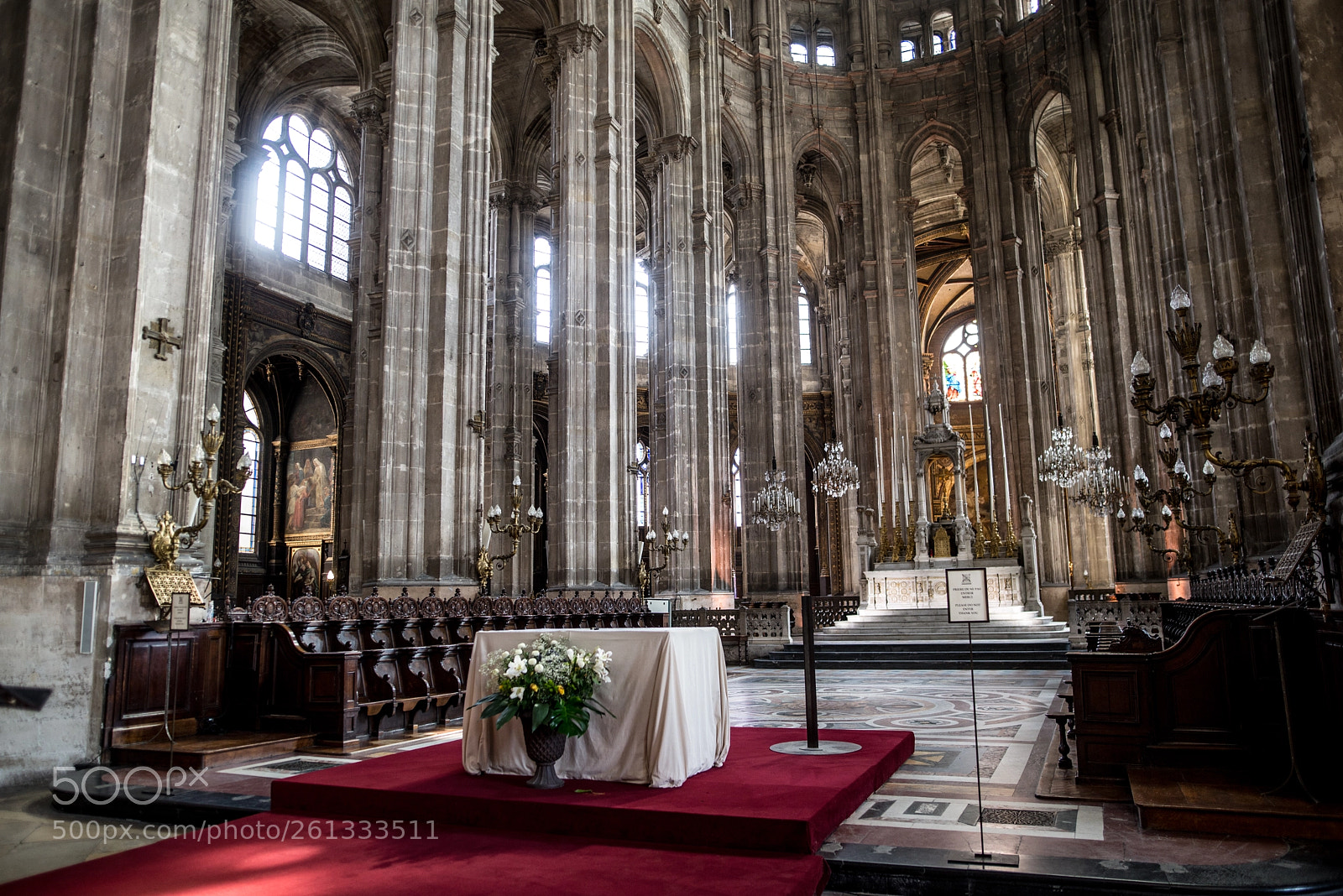 Nikon D610 sample photo. Paris. saint eustache church photography