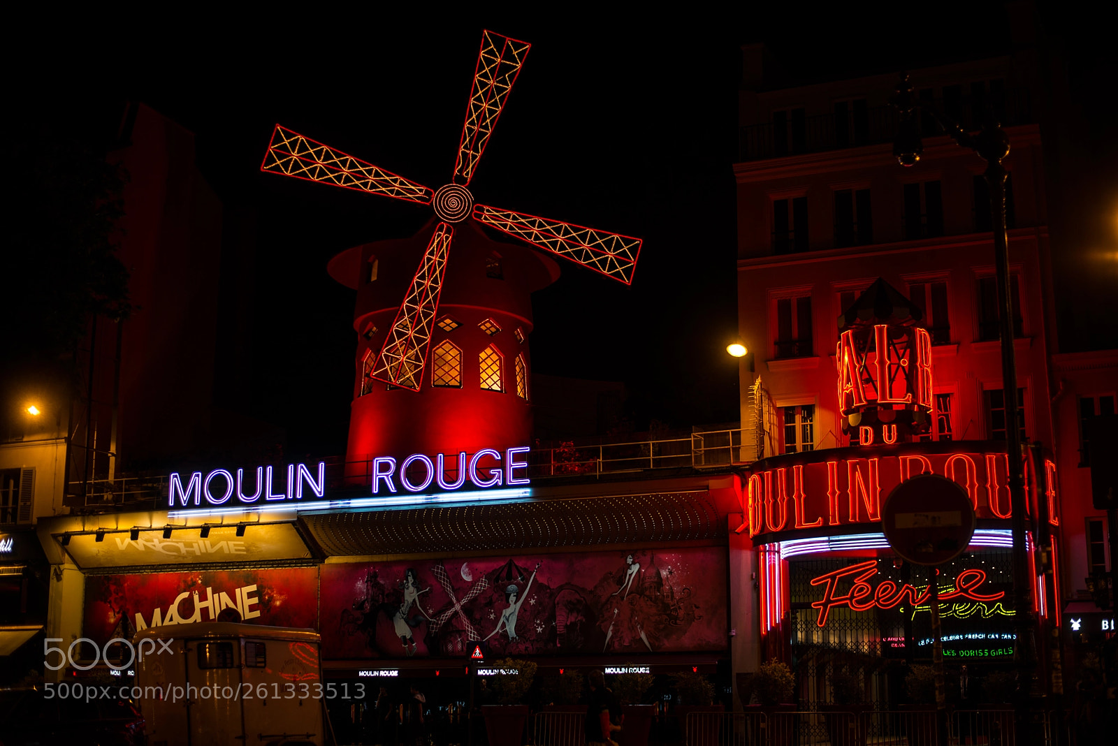 Nikon D610 sample photo. Paris. moulin rouge photography