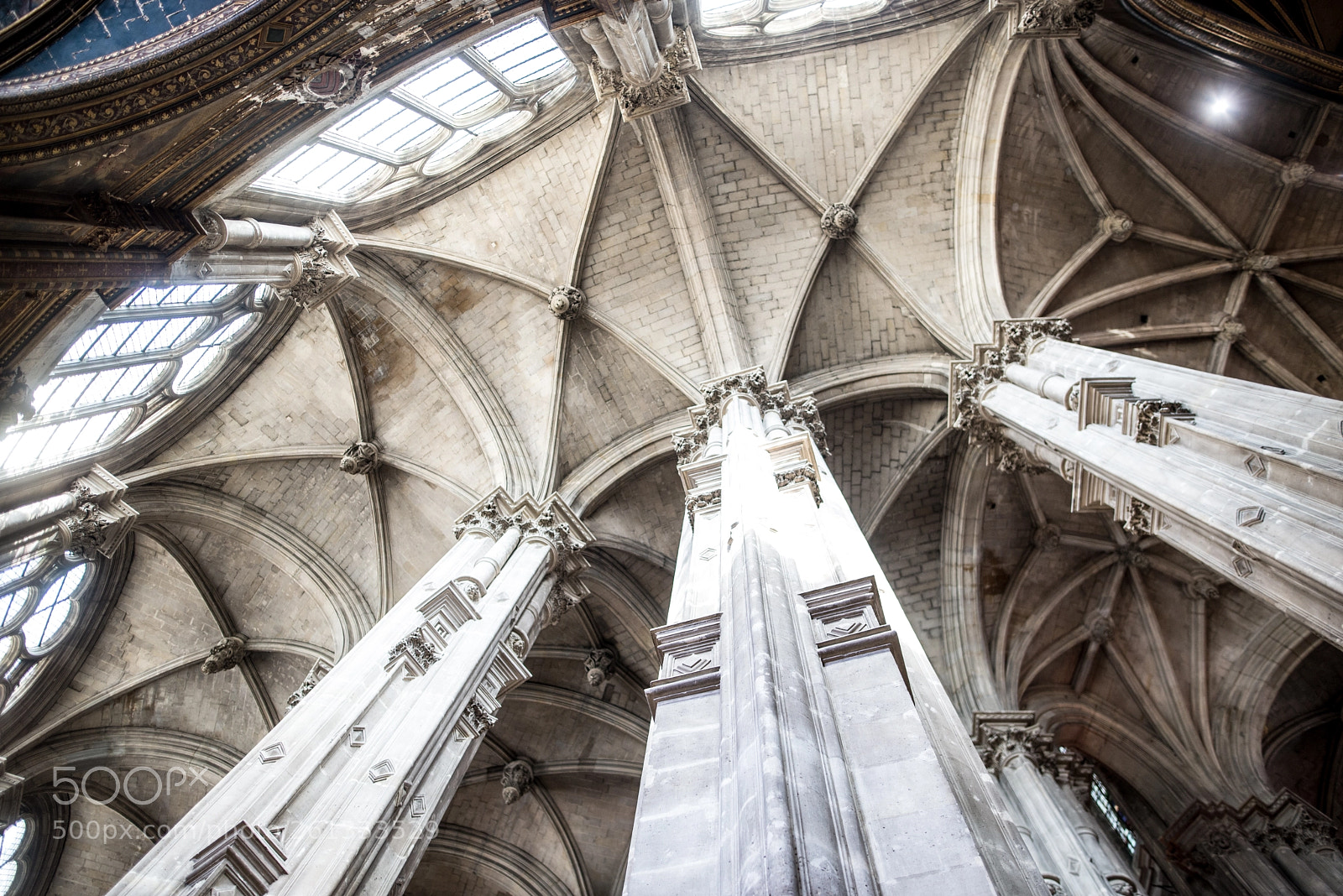 Nikon D610 sample photo. Paris. saint eustache church photography
