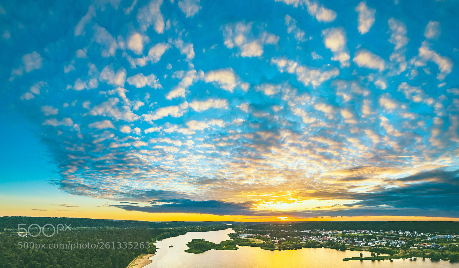 DJI FC220 sample photo. Sunset clouds photography