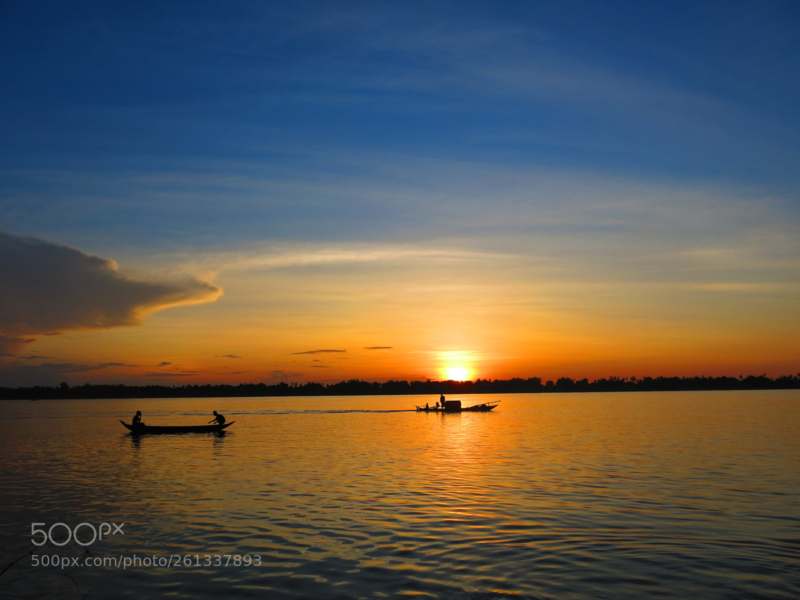 Canon PowerShot G15 sample photo. Fishing with sunset photography