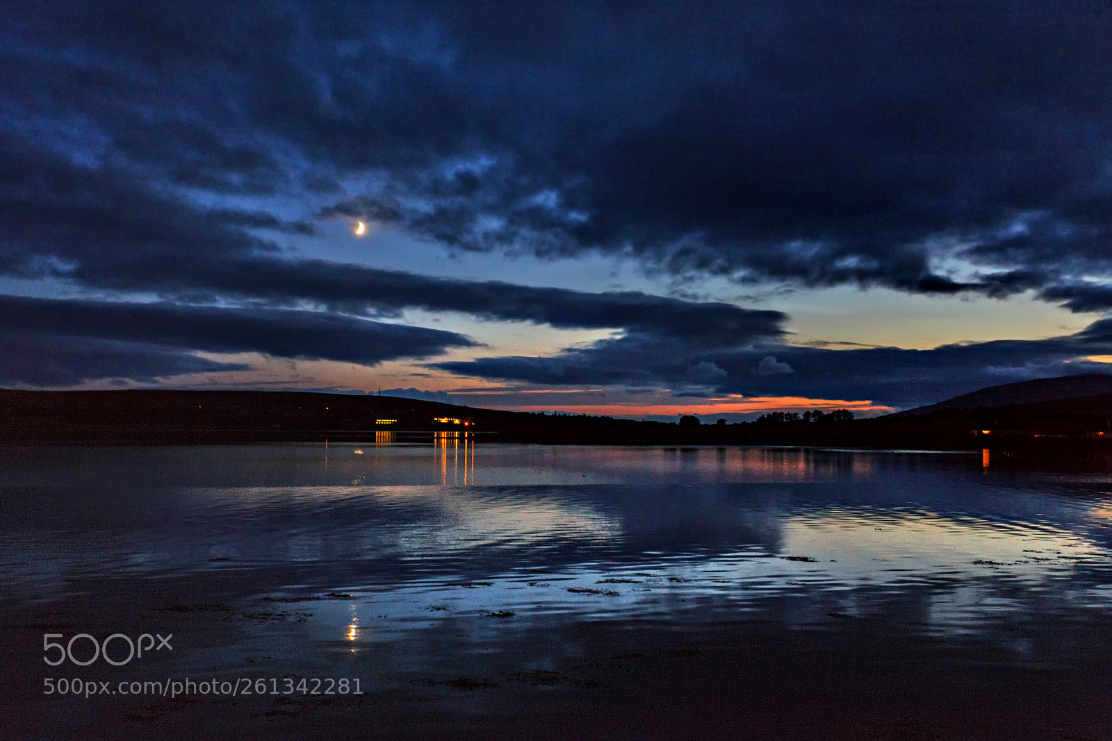 Canon EOS 5D Mark II sample photo. Harbor moon photography