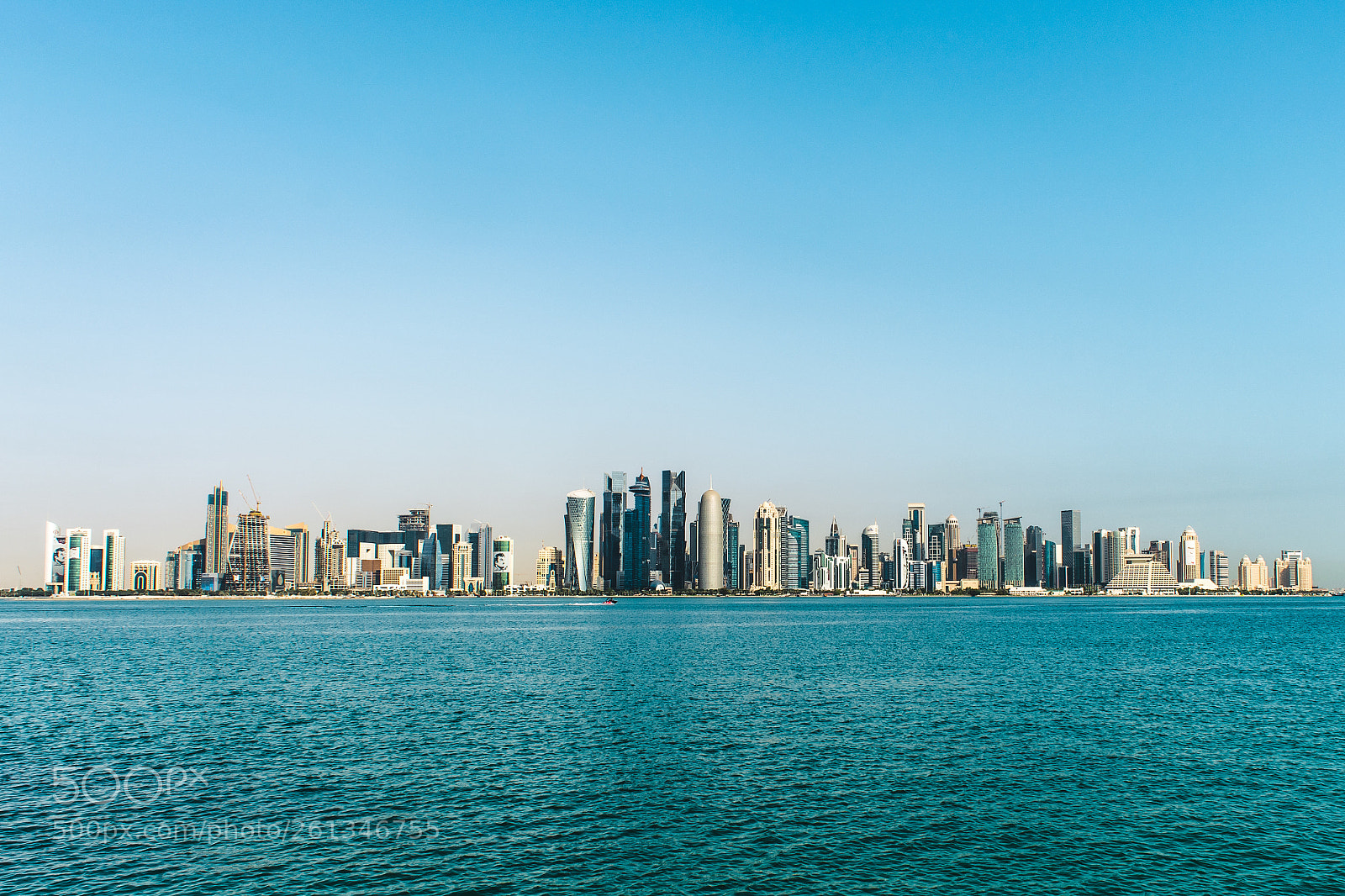 Nikon D5200 sample photo. Doha skyline photography