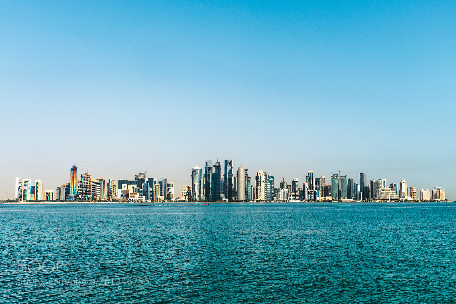 Nikon D5200 sample photo. Doha skyline photography