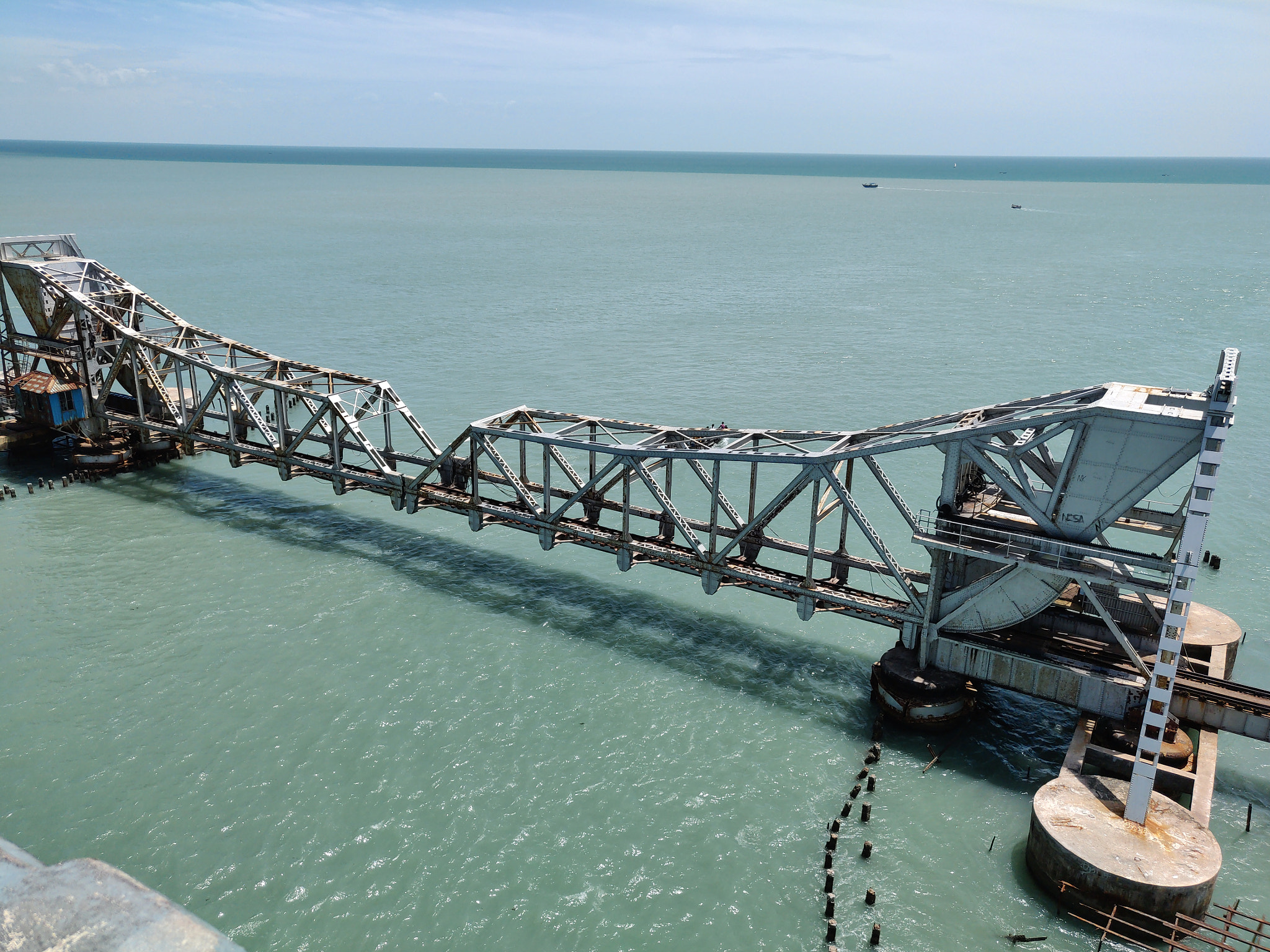 OnePlus A6000 sample photo. Pamban railway bridge photography