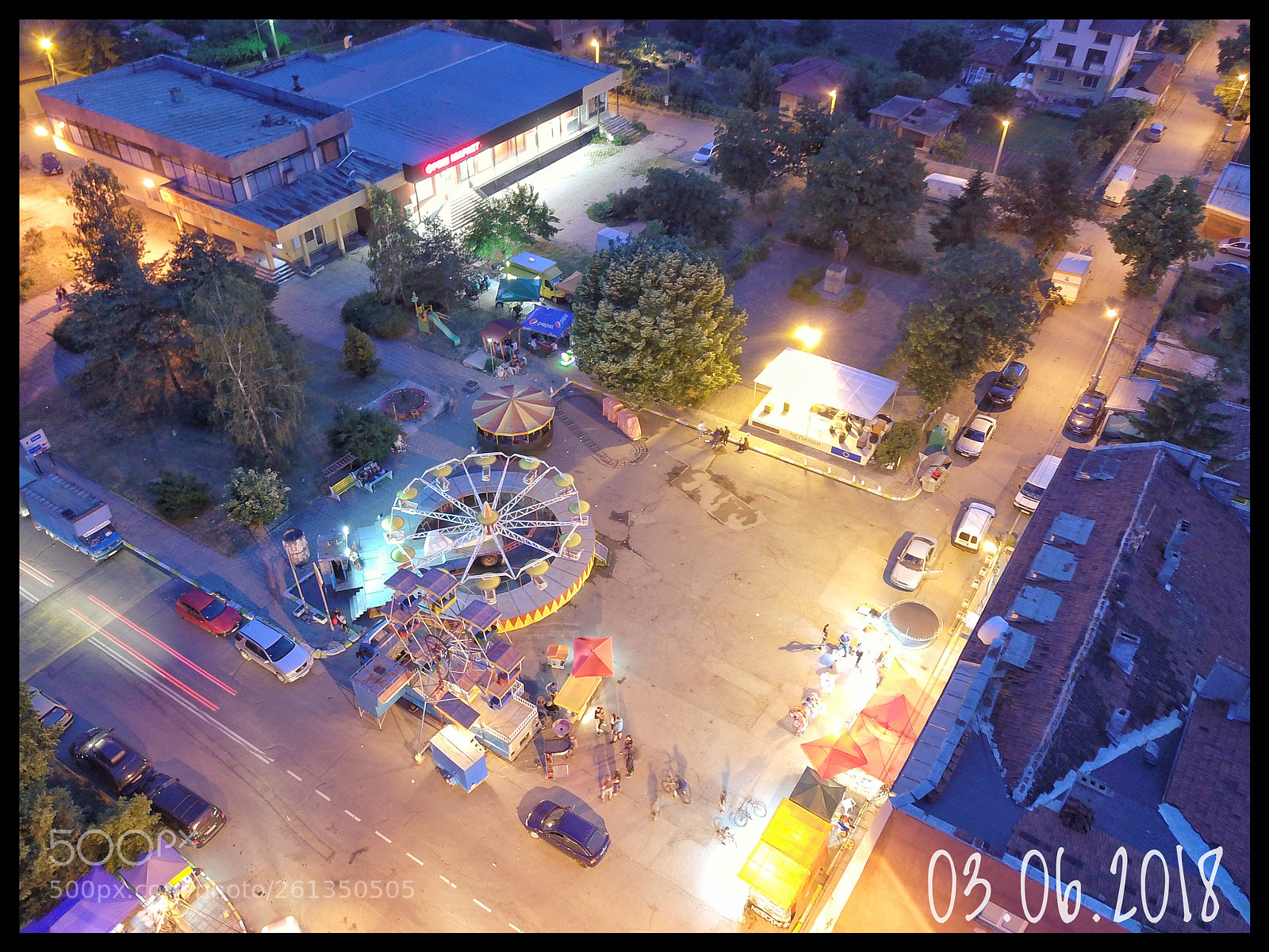 DJI FC220 sample photo. Night fair view photography