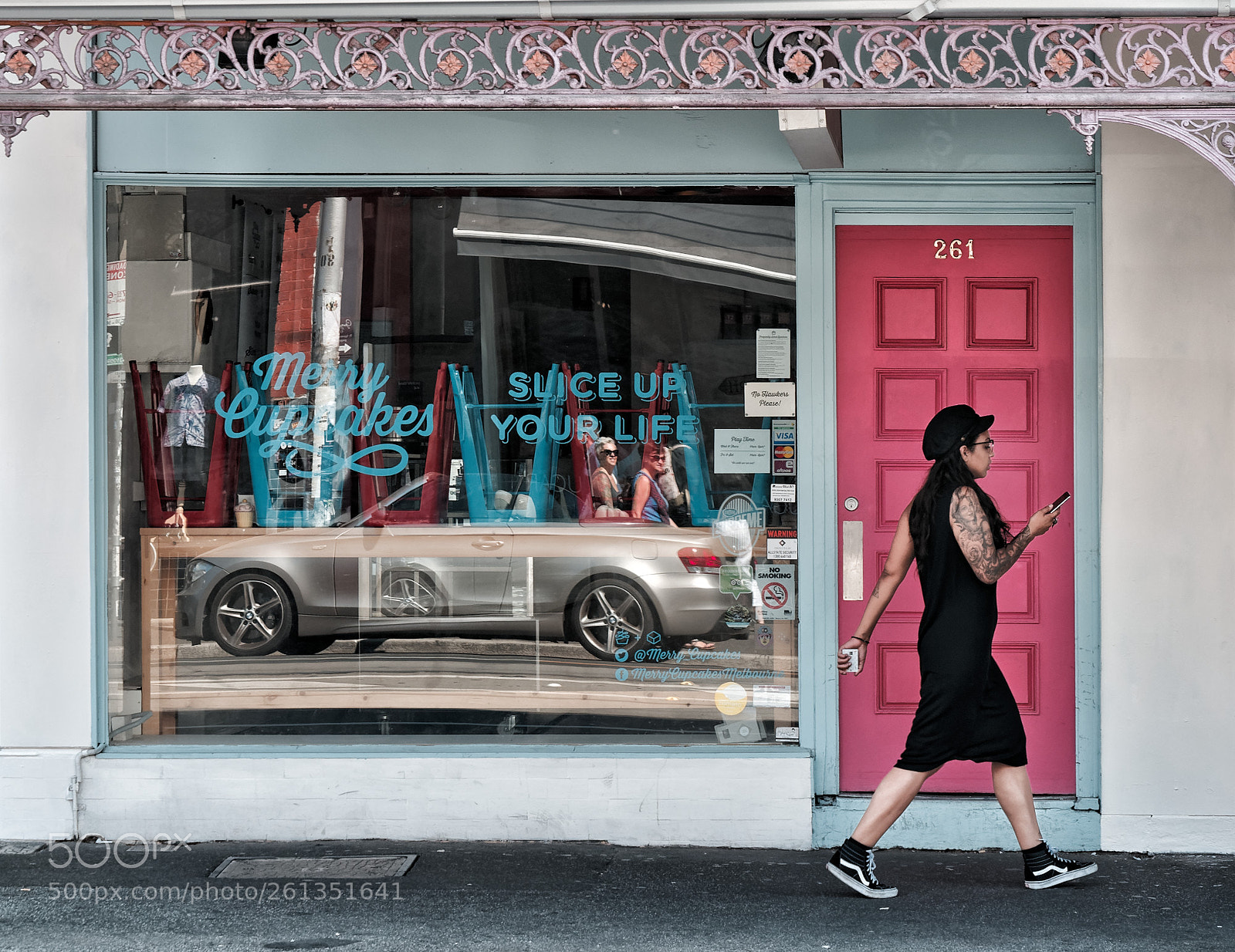 Nikon D750 sample photo. Pink door no. 261 photography