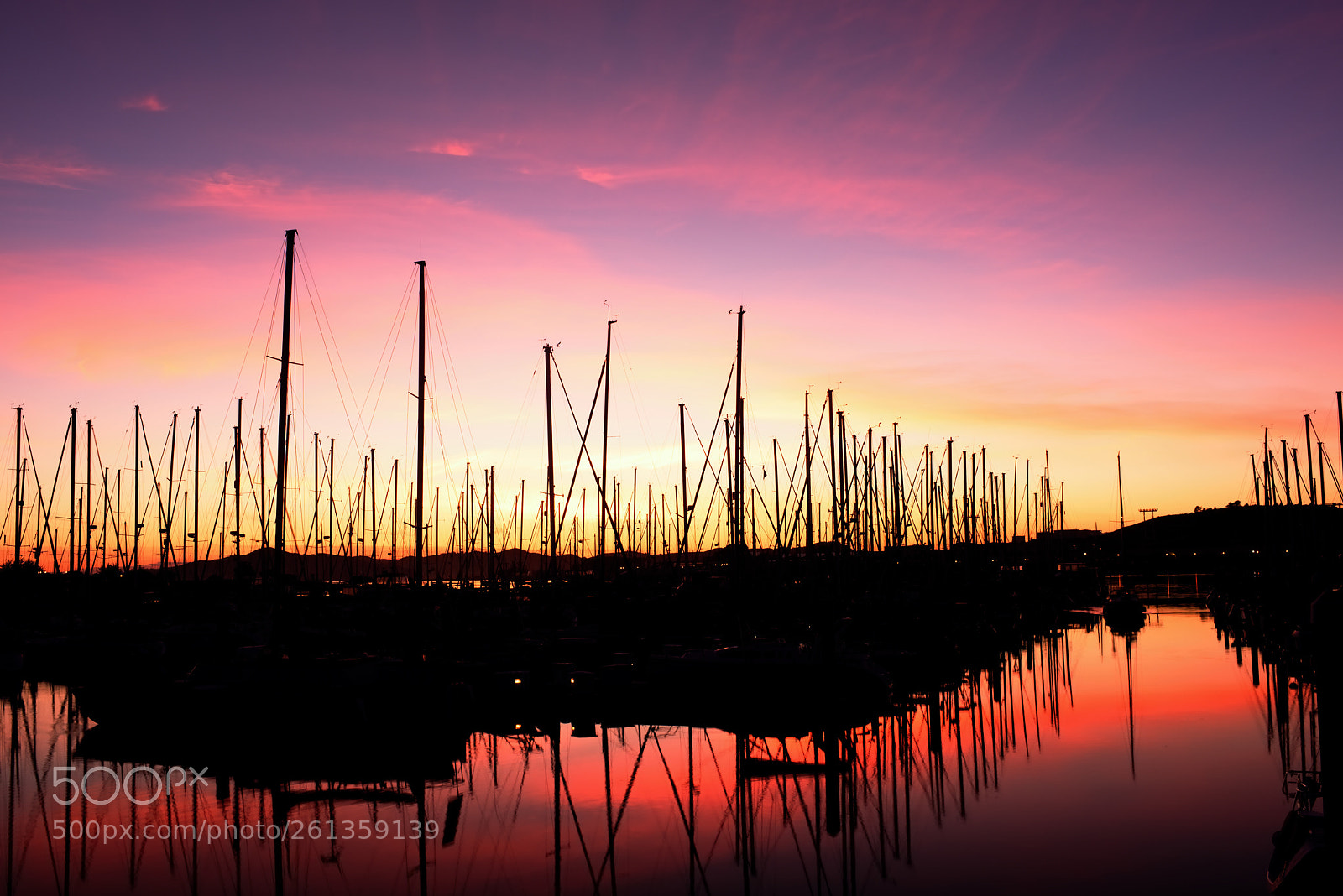 Nikon D810 sample photo. Sunset, marina bay photography