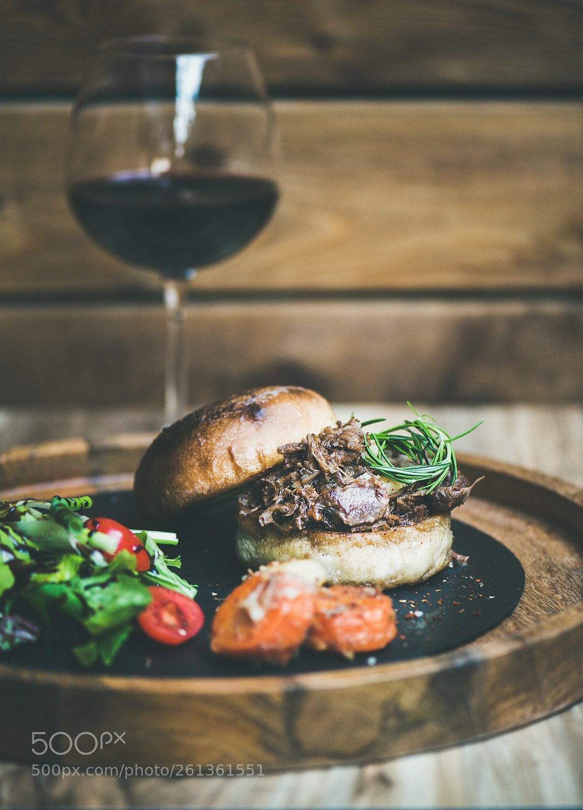 Nikon D610 sample photo. Pulled pork burger with photography