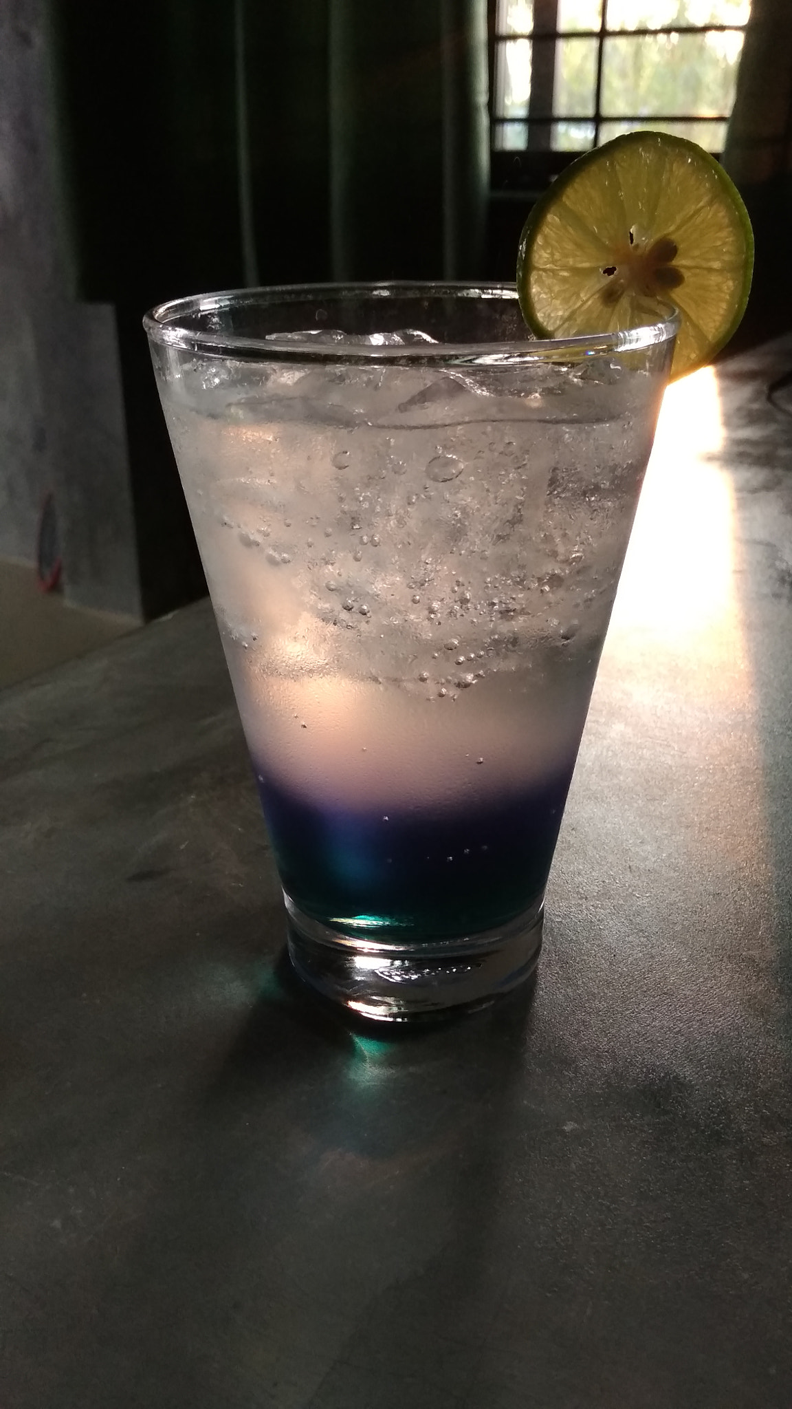 Xiaomi Redmi 5A sample photo. Blue pea juice with lime & soda photography