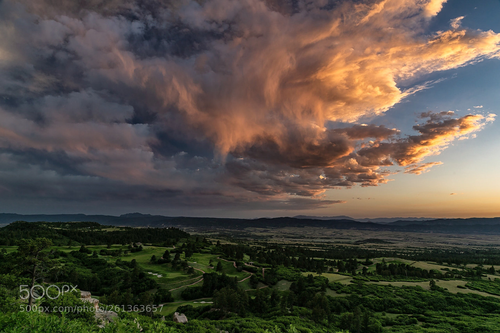 Nikon D750 sample photo. Castle pines sunset photography