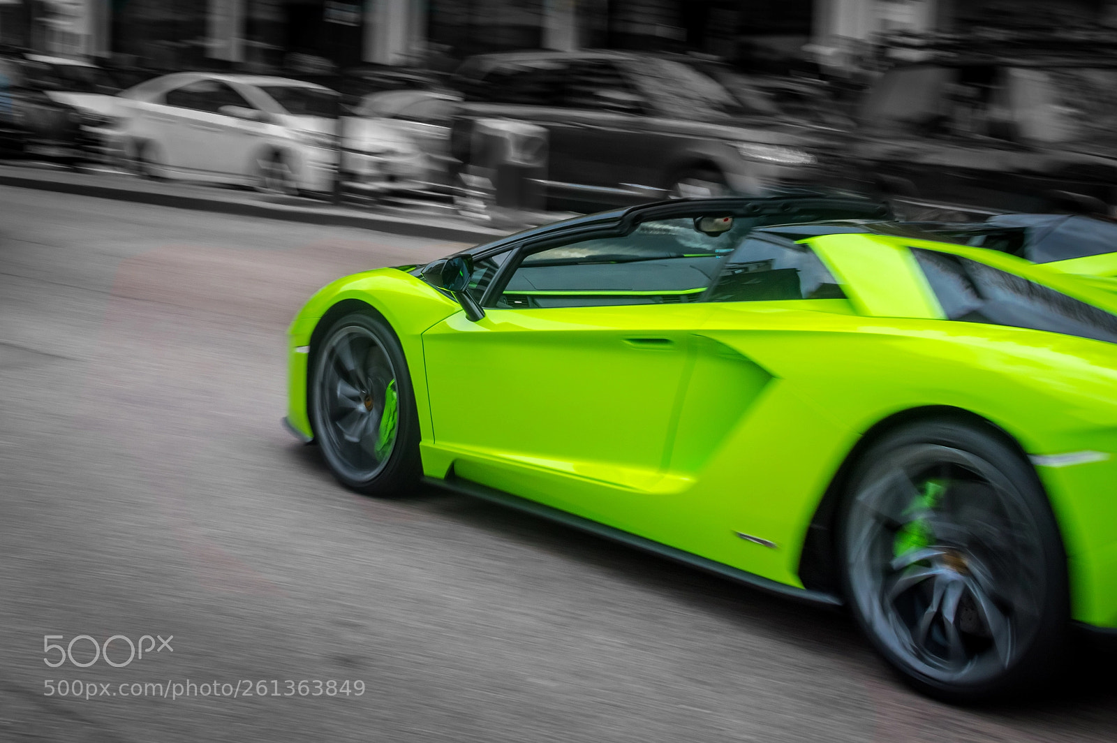 Nikon D3200 sample photo. Lambo roadster photography
